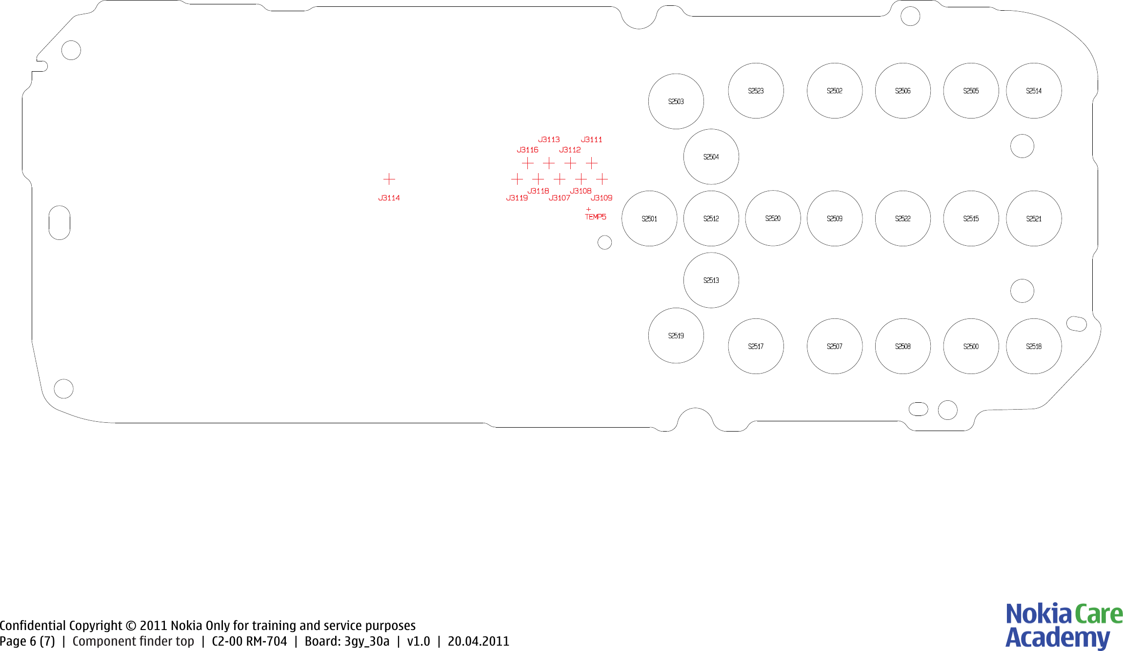 Page 6 of 7 - Nokia C2-00 RM-704 Light Service Schematics V1
