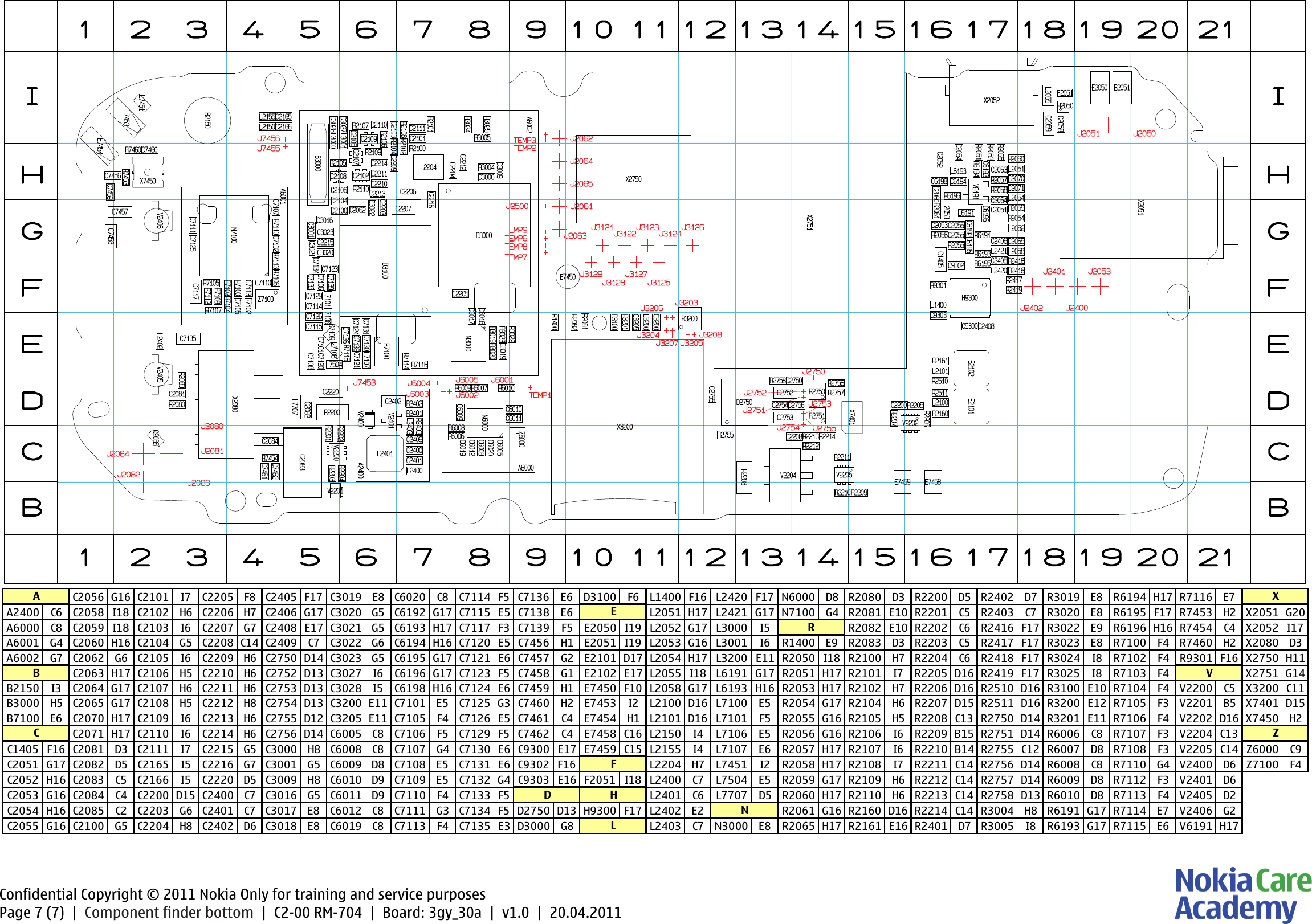 Page 7 of 7 - Nokia C2-00 RM-704 Light Service Schematics V1