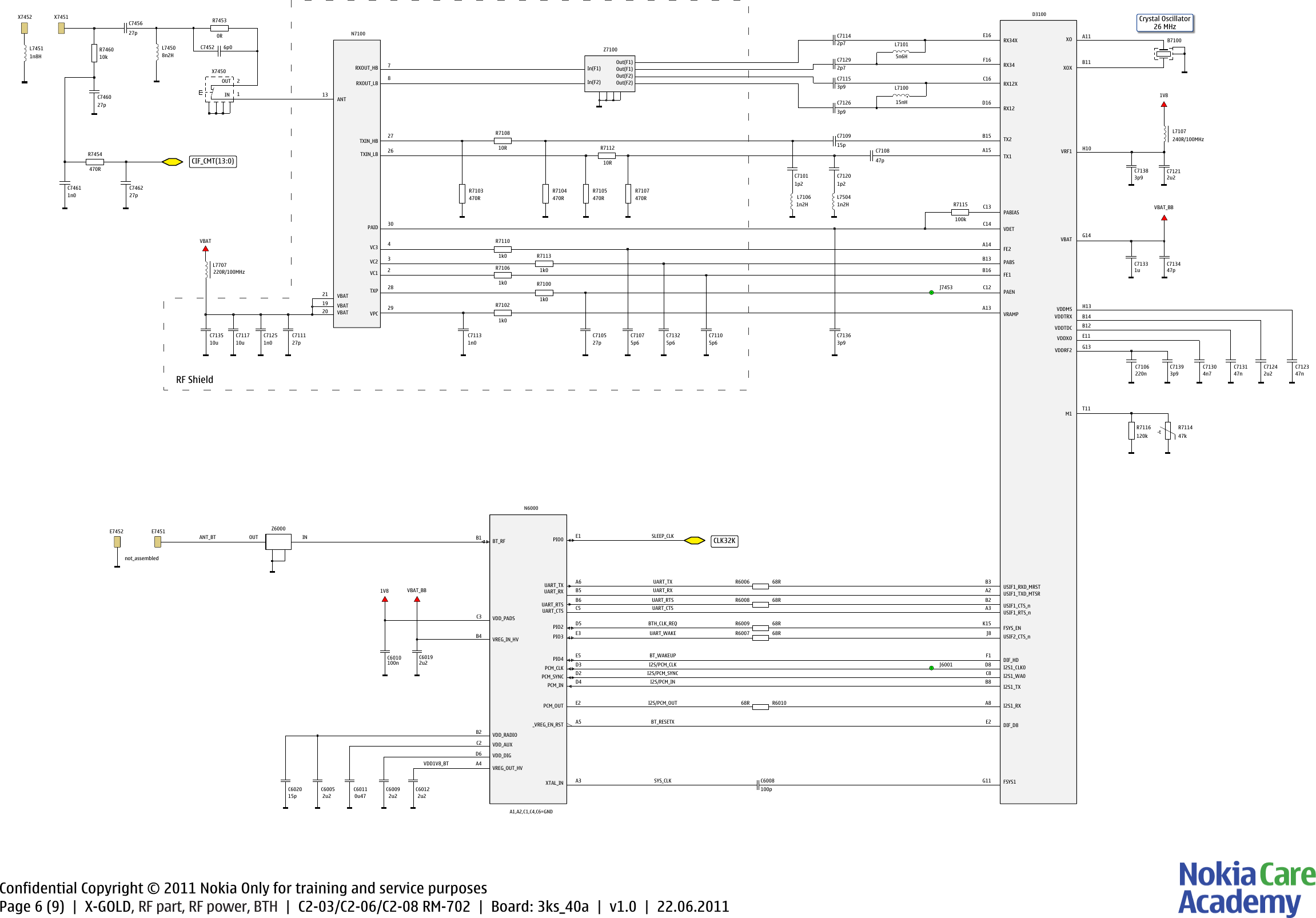 Page 6 of 10 - Nokia C2-03, C2-06, C2-08 RM-702 - Service Schematics. Www.s-manuals.com. Schematics V1.0