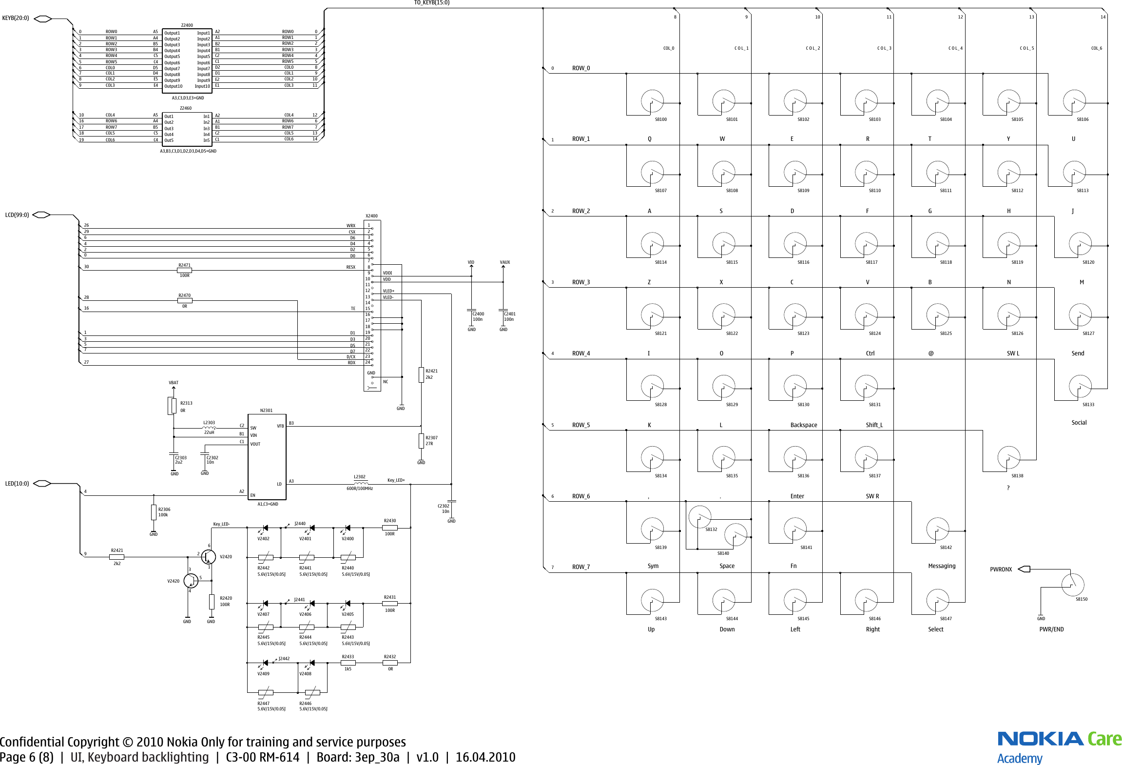 Page 6 of 8 - Nokia C3-00 RM-614 Service Schematics V1.0