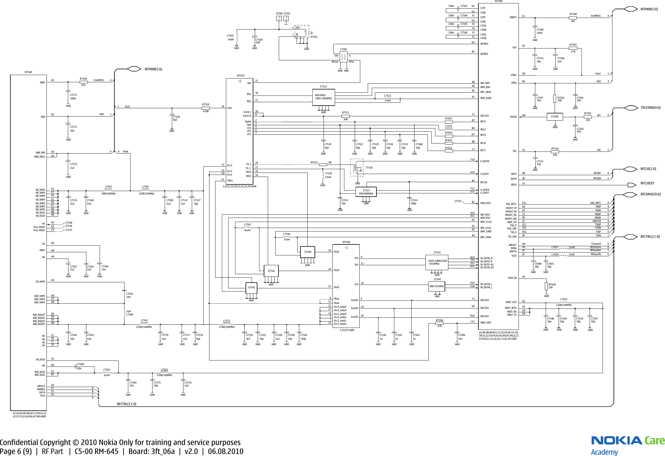 Page 6 of 10 - Nokia C5-00 RM-645 - Service Schematics. Www.s-manuals.com. Schematics V2.0