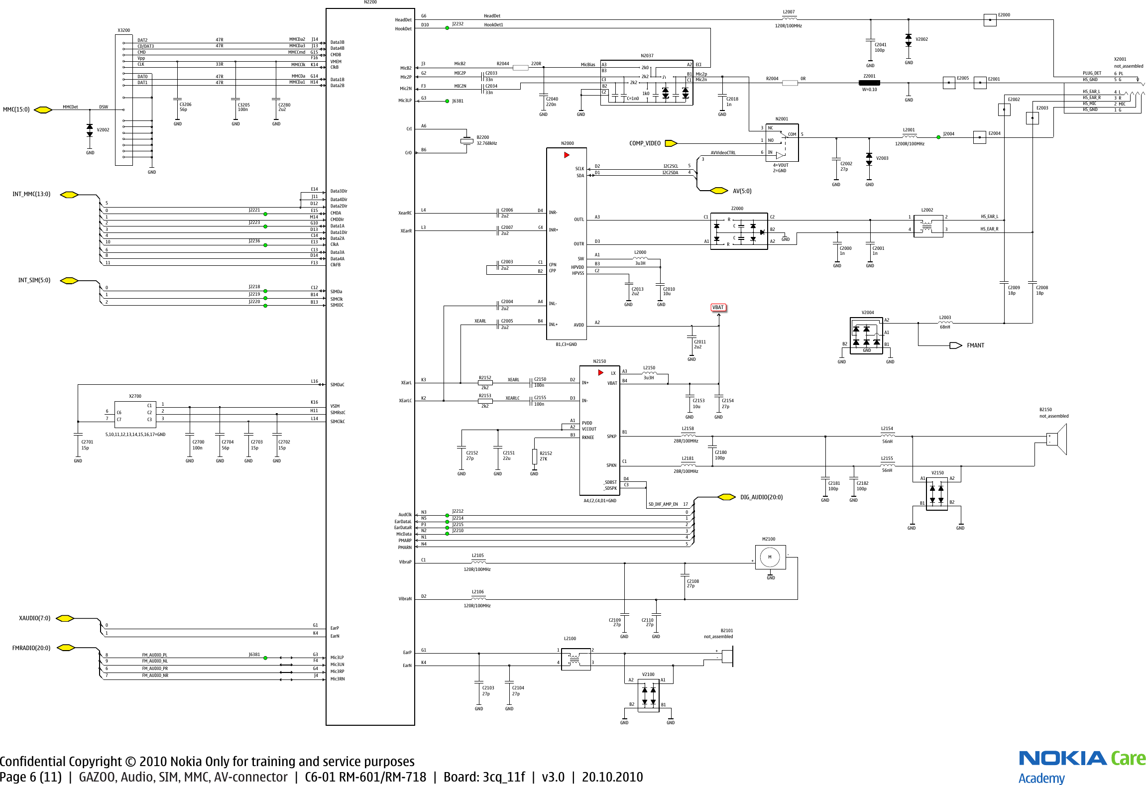 Page 6 of 11 - Nokia C6-01 RM-601 RM-718 Service Schematics V3