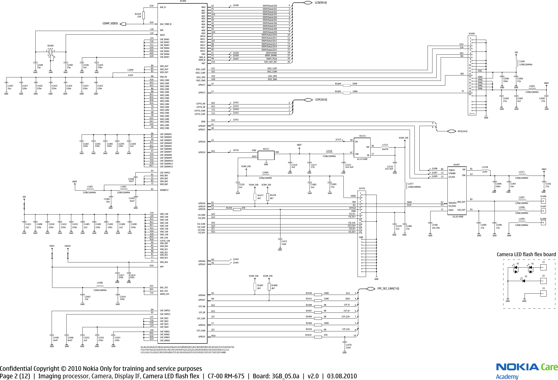 Page 2 of 12 - Nokia C7-00 RM-675 Service Schematics V2