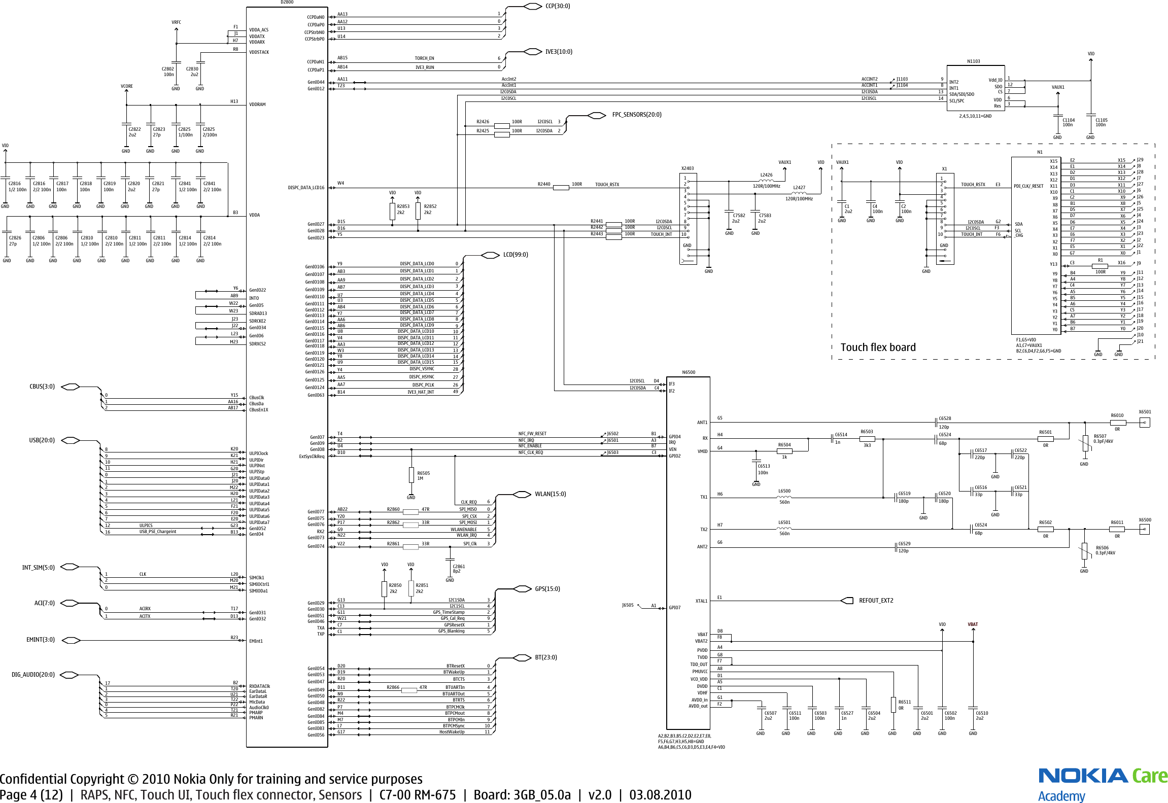 Page 4 of 12 - Nokia C7-00 RM-675 Service Schematics V2