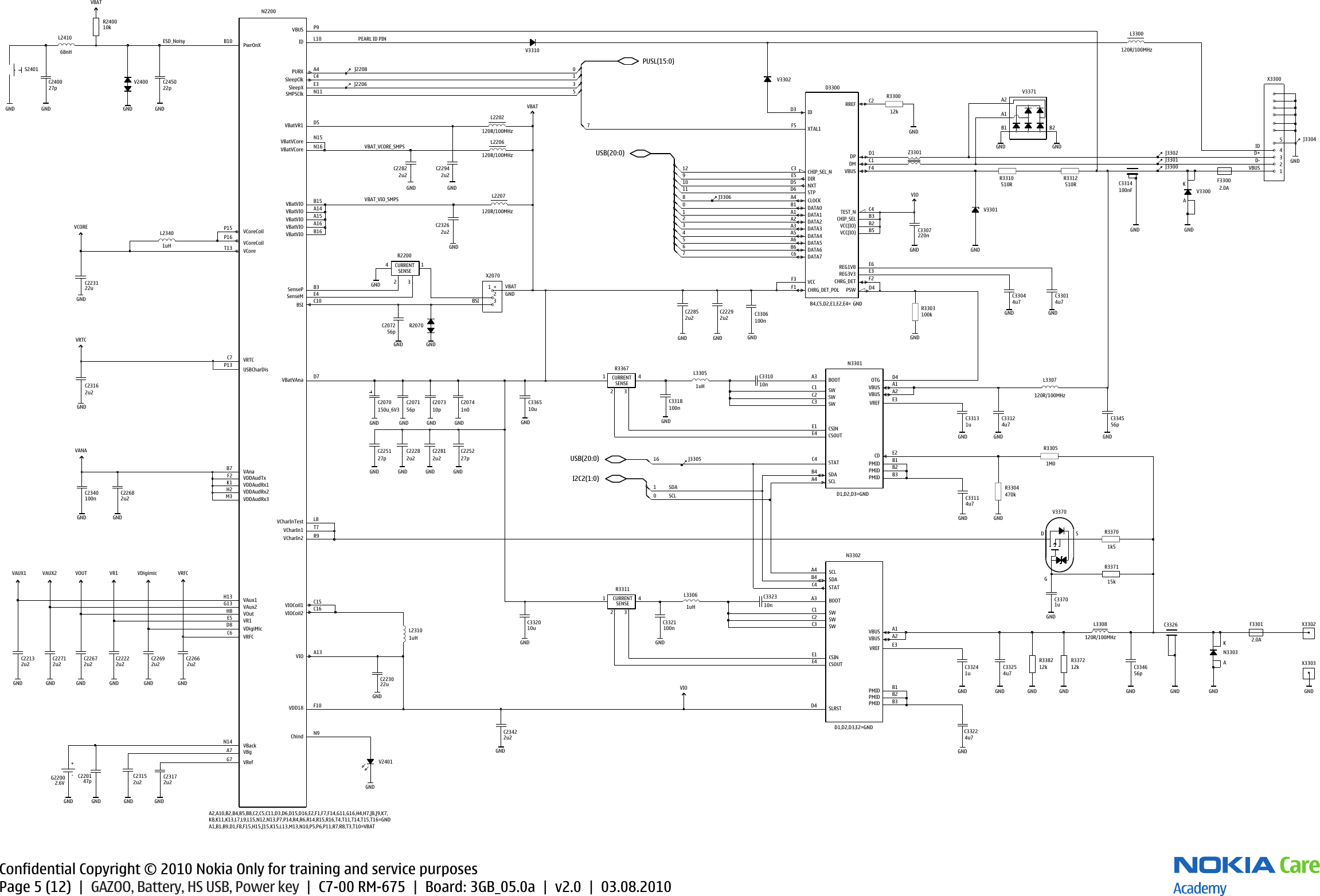 Page 5 of 12 - Nokia C7-00 RM-675 Service Schematics V2