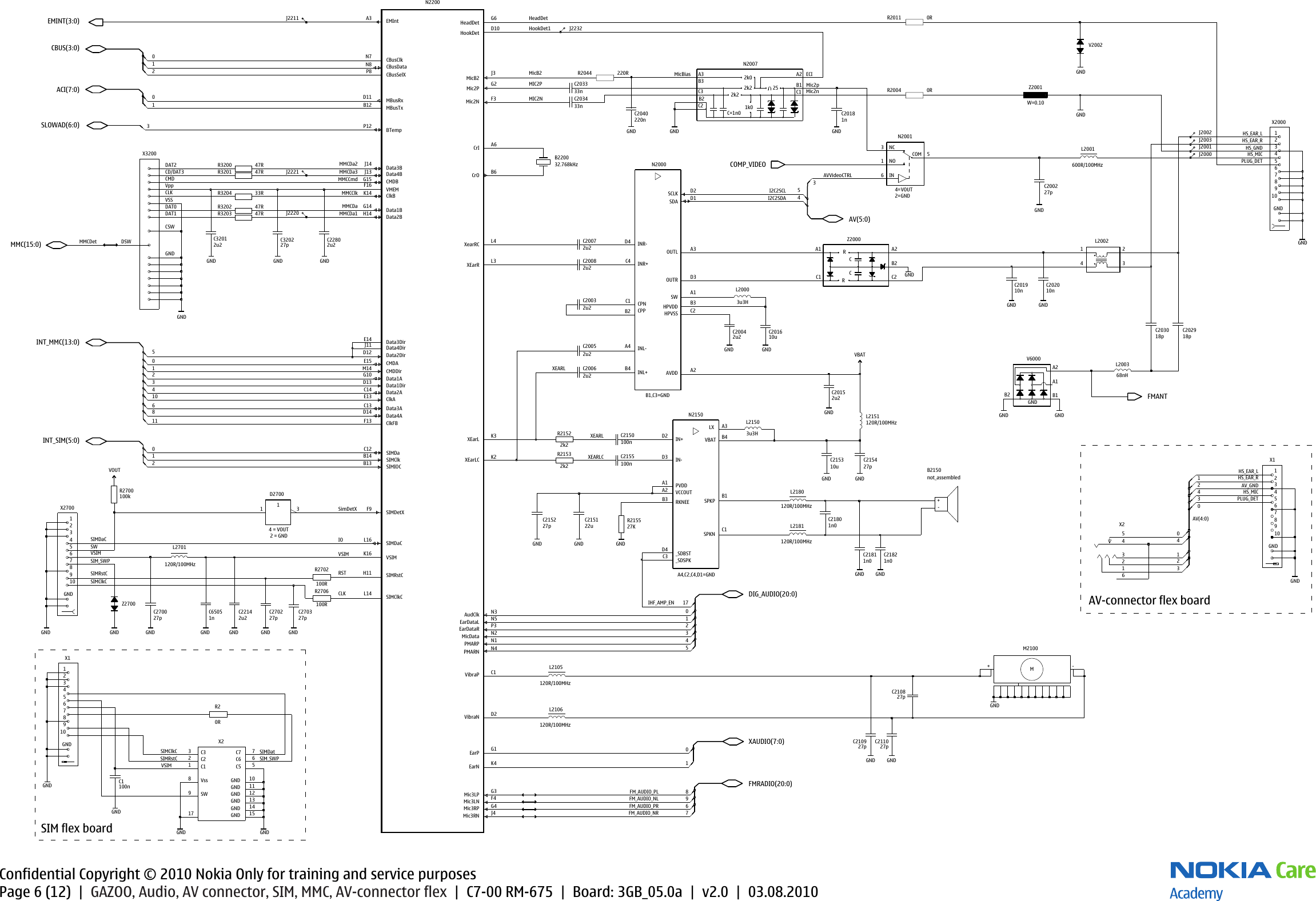 Page 6 of 12 - Nokia C7-00 RM-675 Service Schematics V2