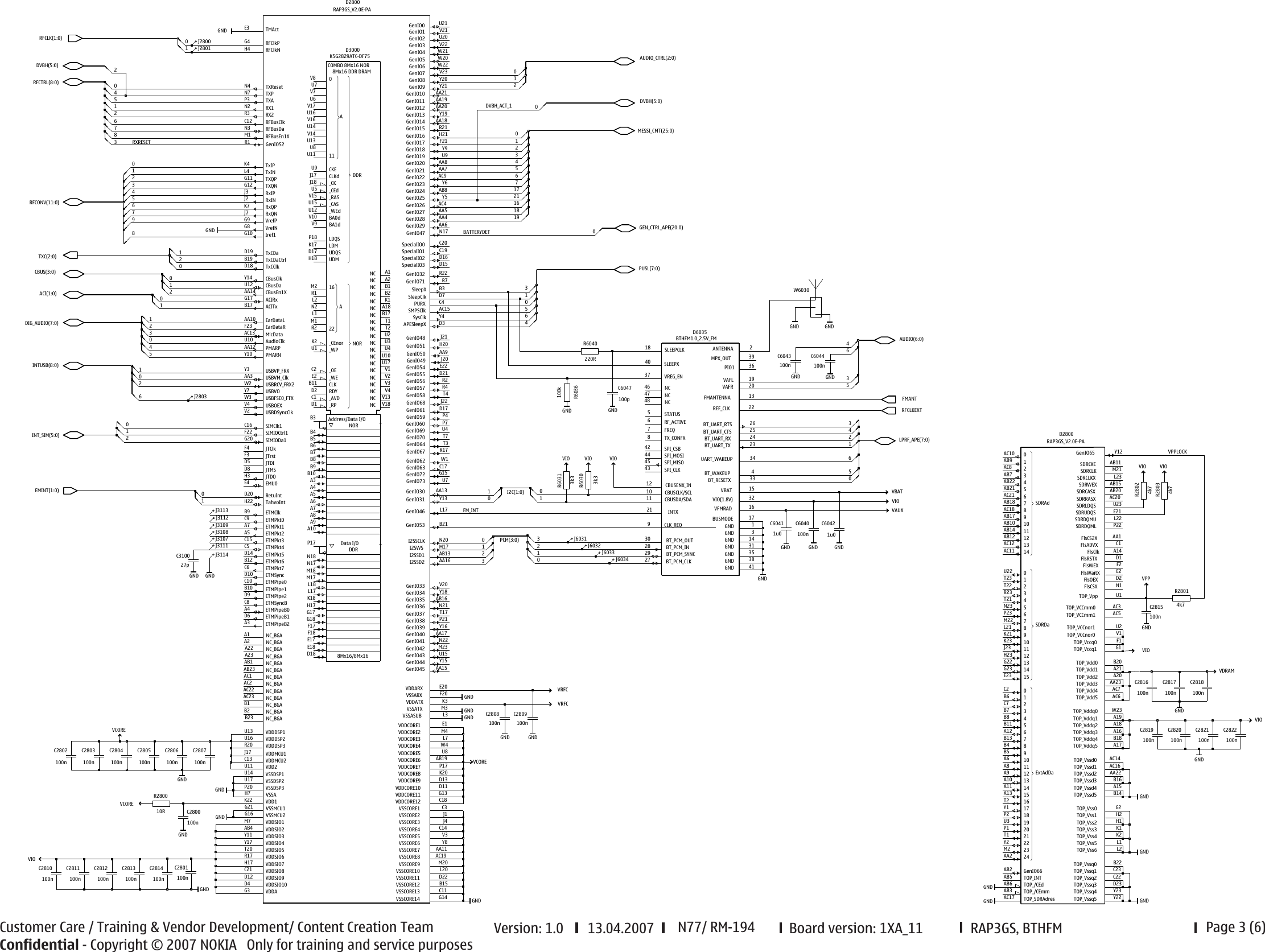 Page 3 of 6 - N91 Schematics Nokia N77 Rm-194 Service