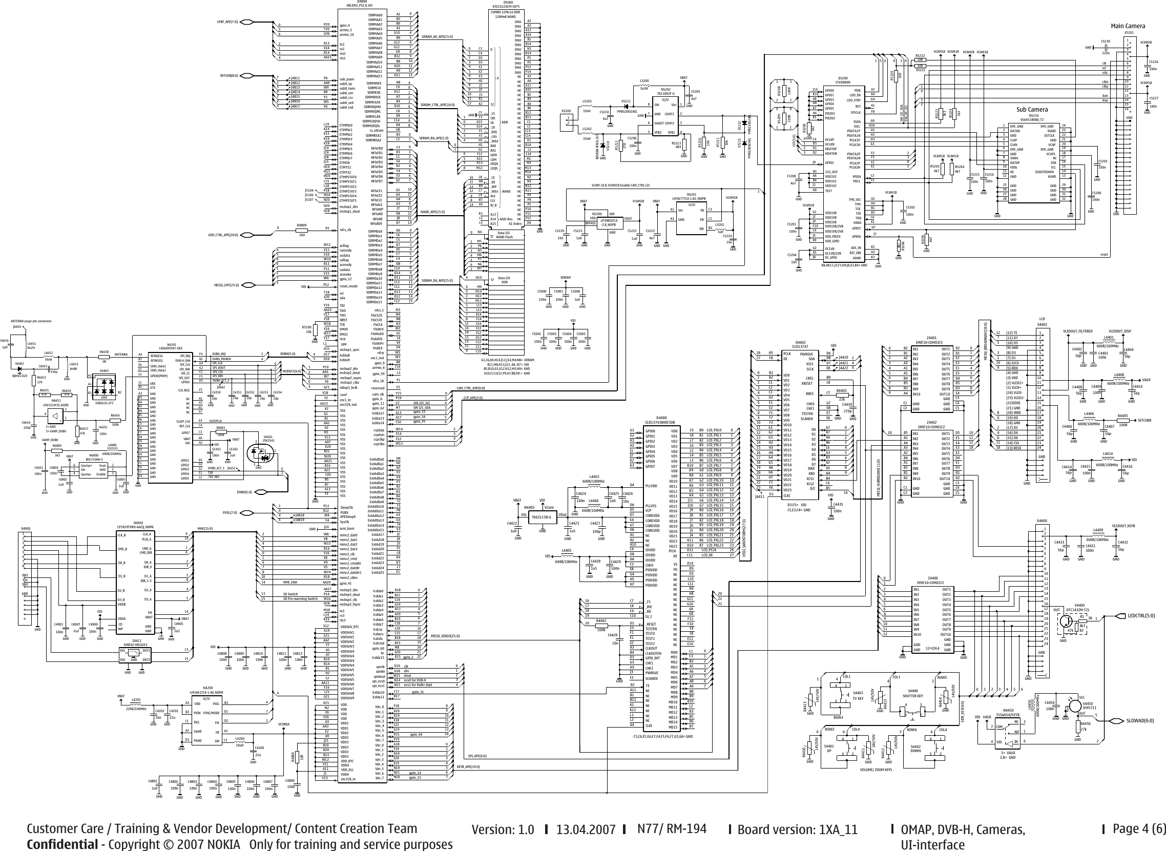 Page 4 of 6 - N91 Schematics Nokia N77 Rm-194 Service