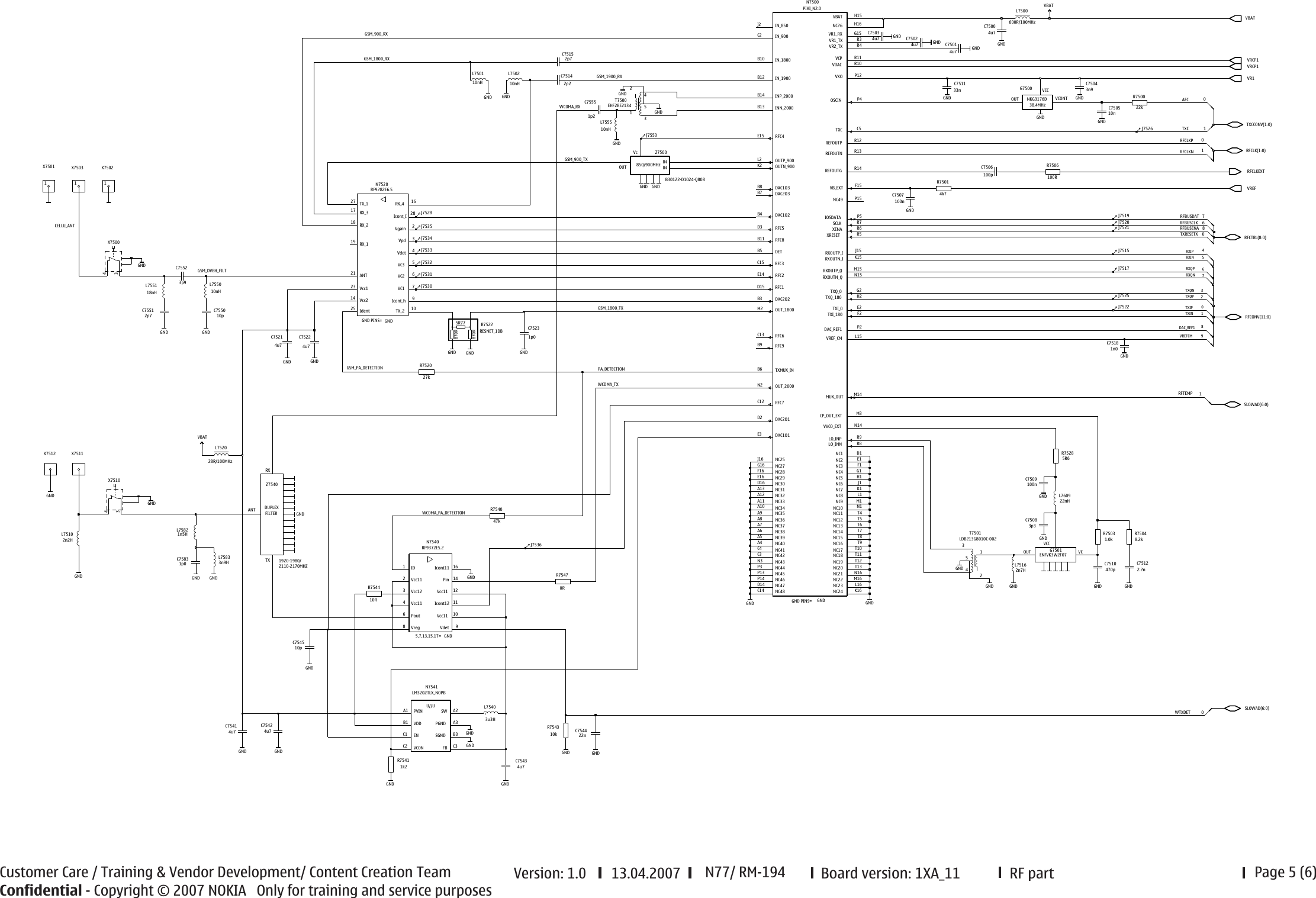 Page 5 of 6 - N91 Schematics Nokia N77 Rm-194 Service