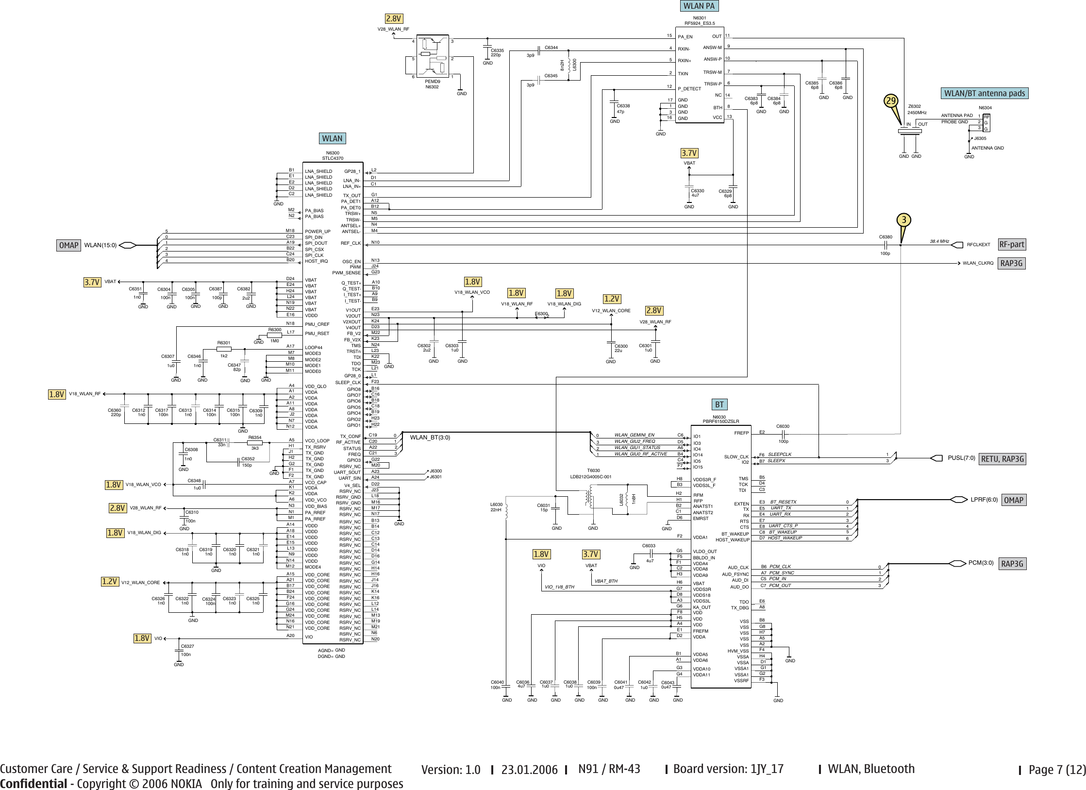 Page 7 of 12 - N91 Schematics Nokia Rm-43 Service