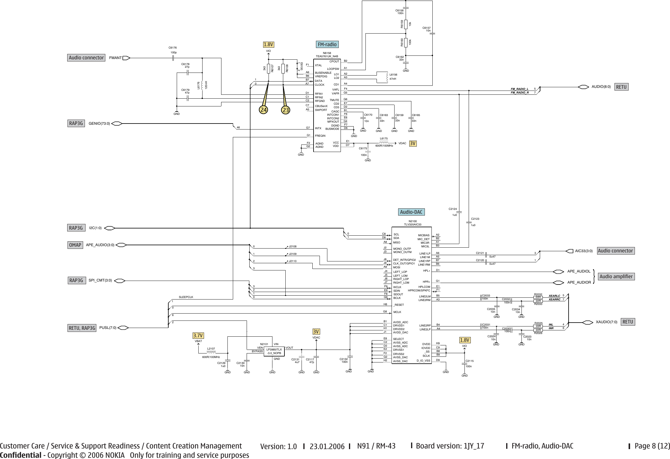 Page 8 of 12 - N91 Schematics Nokia Rm-43 Service