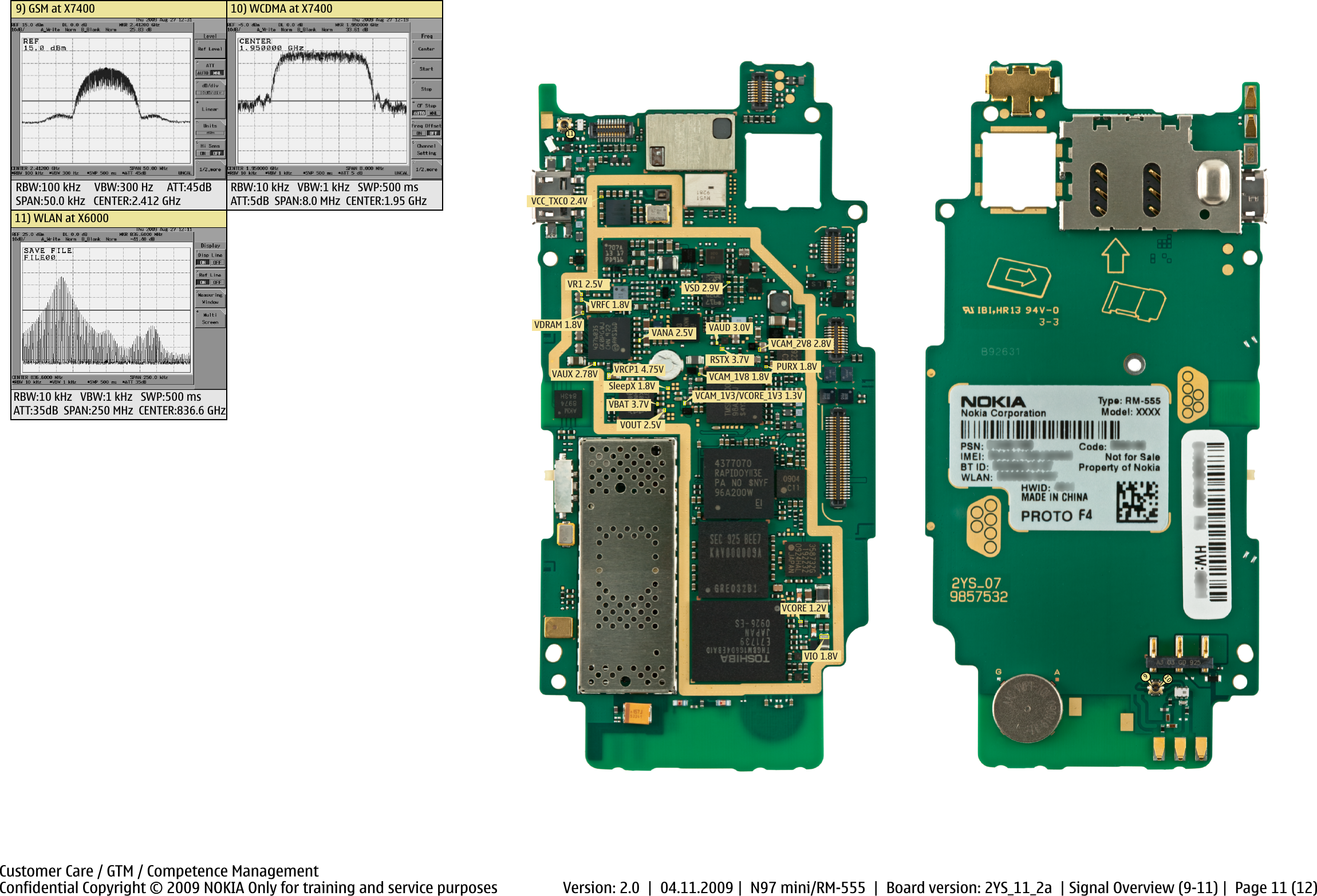 Page 11 of 12 - N97 Mini Service Schematics RM-555 Version 1.0 Nokia V2