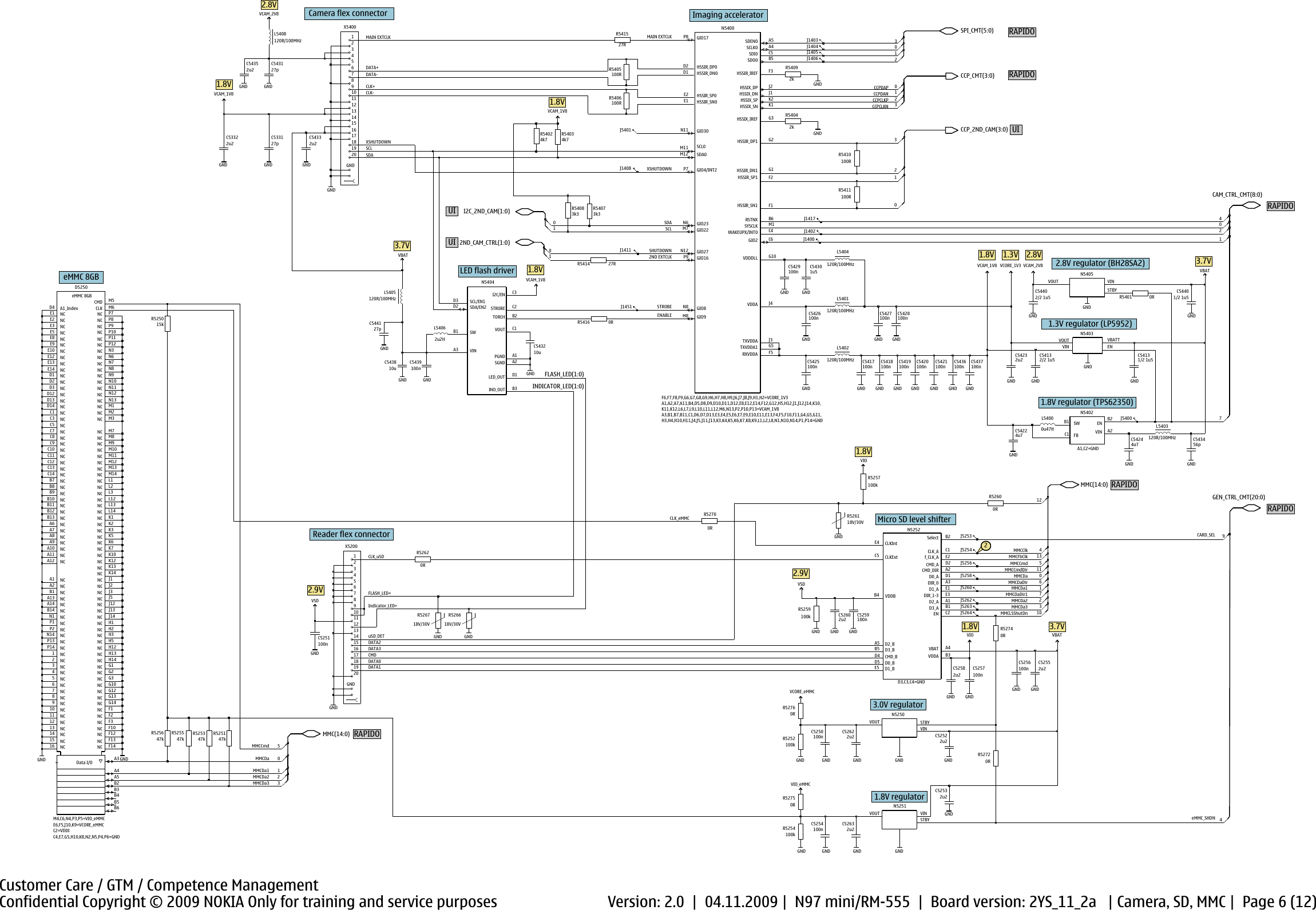 Page 6 of 12 - N97 Mini Service Schematics RM-555 Version 1.0 Nokia V2