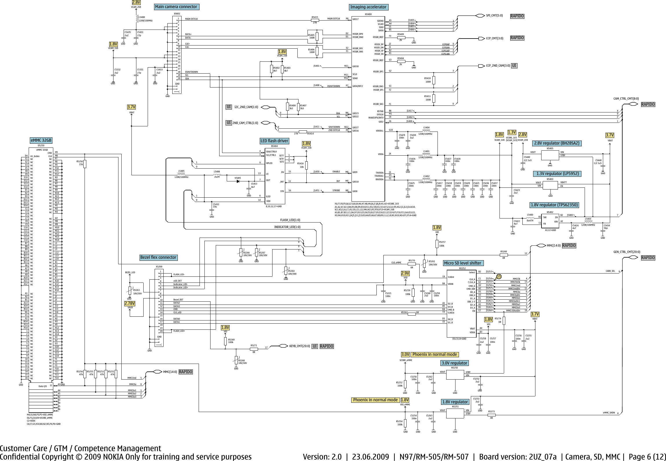 Page 6 of 12 - N97 Service Schematics Nokia Rm-505 Rm-507 V2