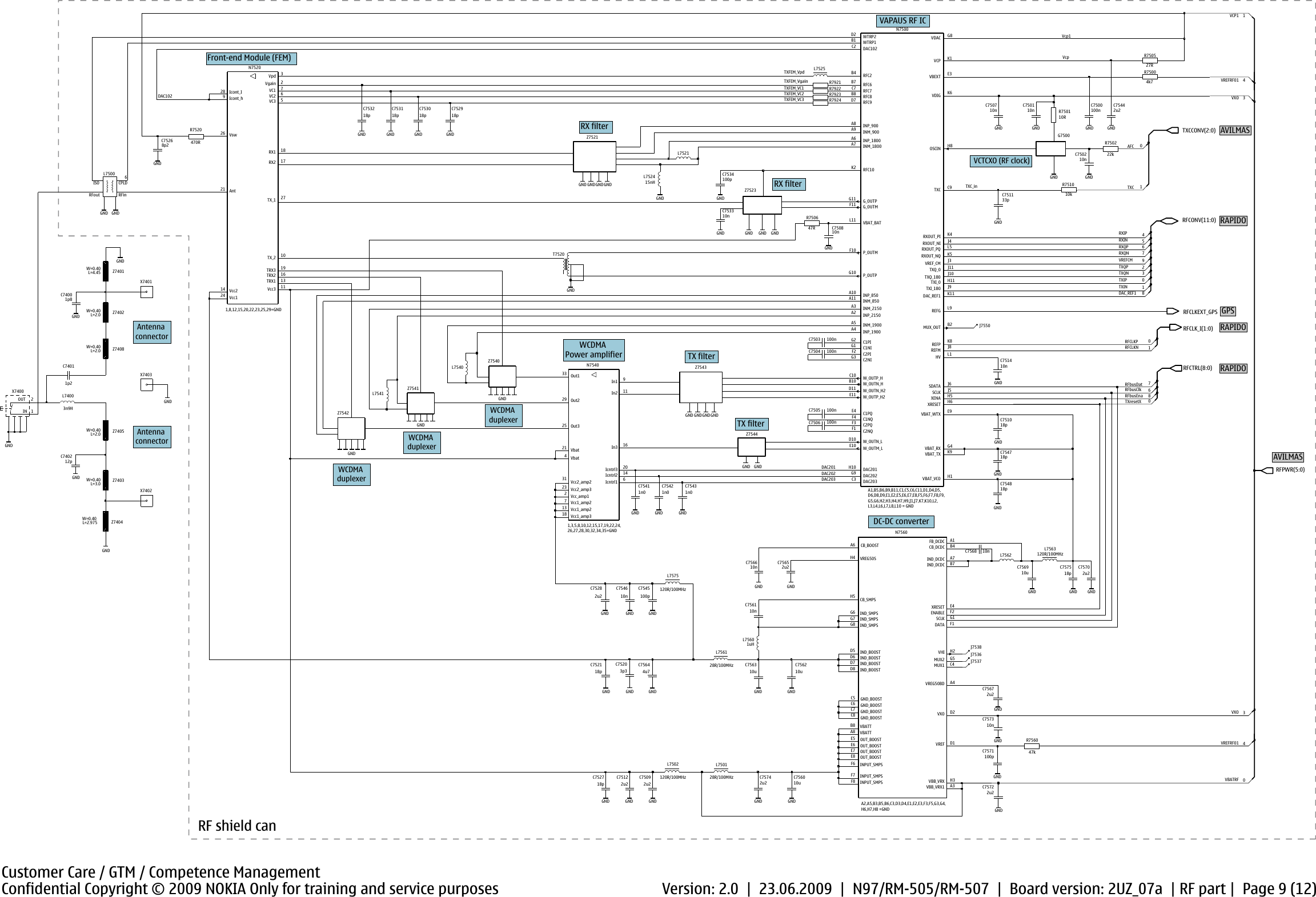 Page 9 of 12 - N97 Service Schematics Nokia Rm-505 Rm-507 V2
