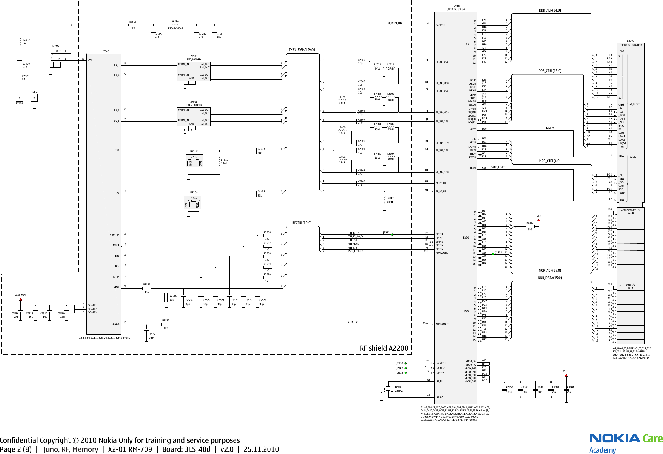 Page 2 of 8 - Nokia X2-01 RM709 Service Schematics Rm-709 V2