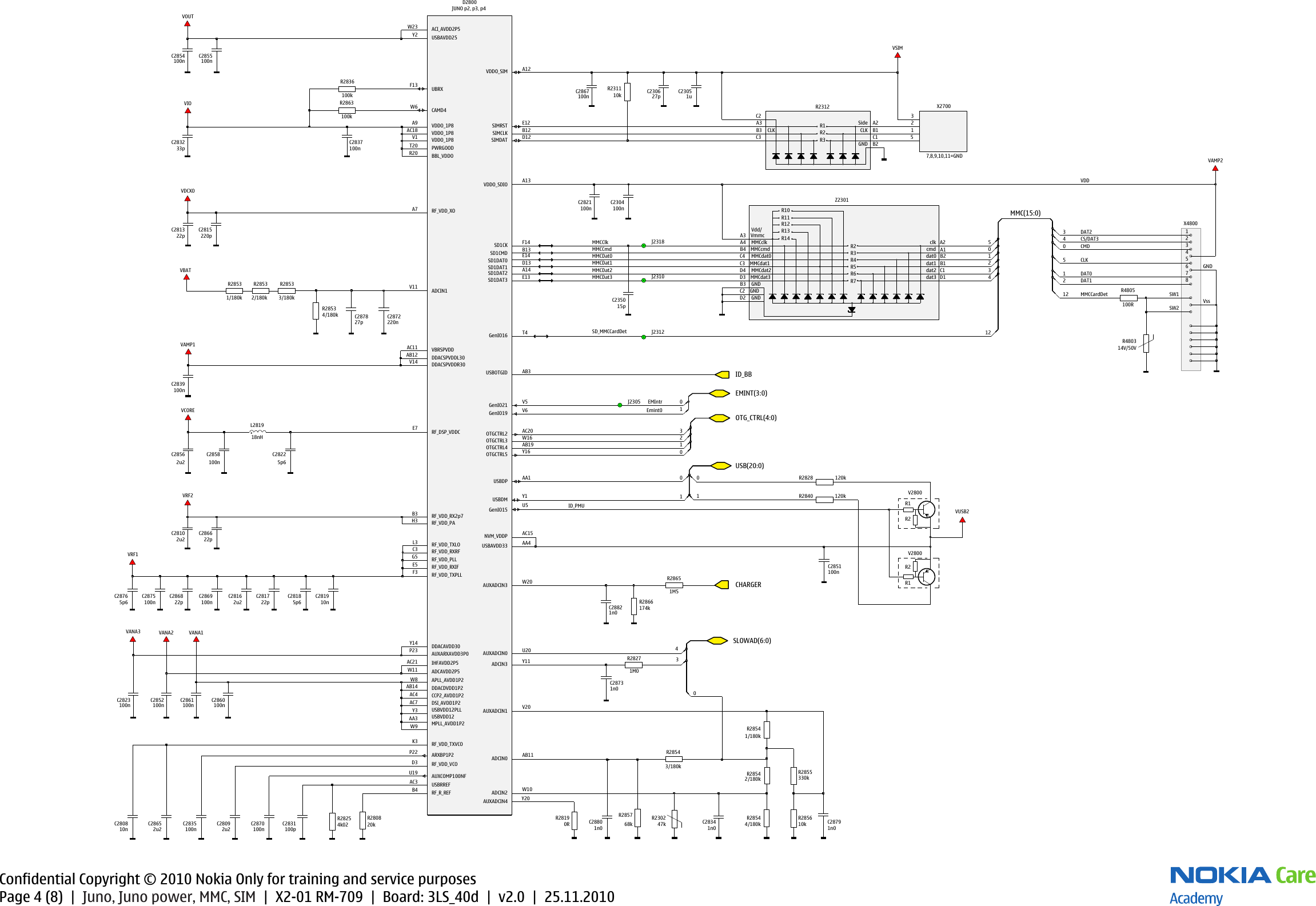Page 4 of 8 - Nokia X2-01 RM709 Service Schematics Rm-709 V2