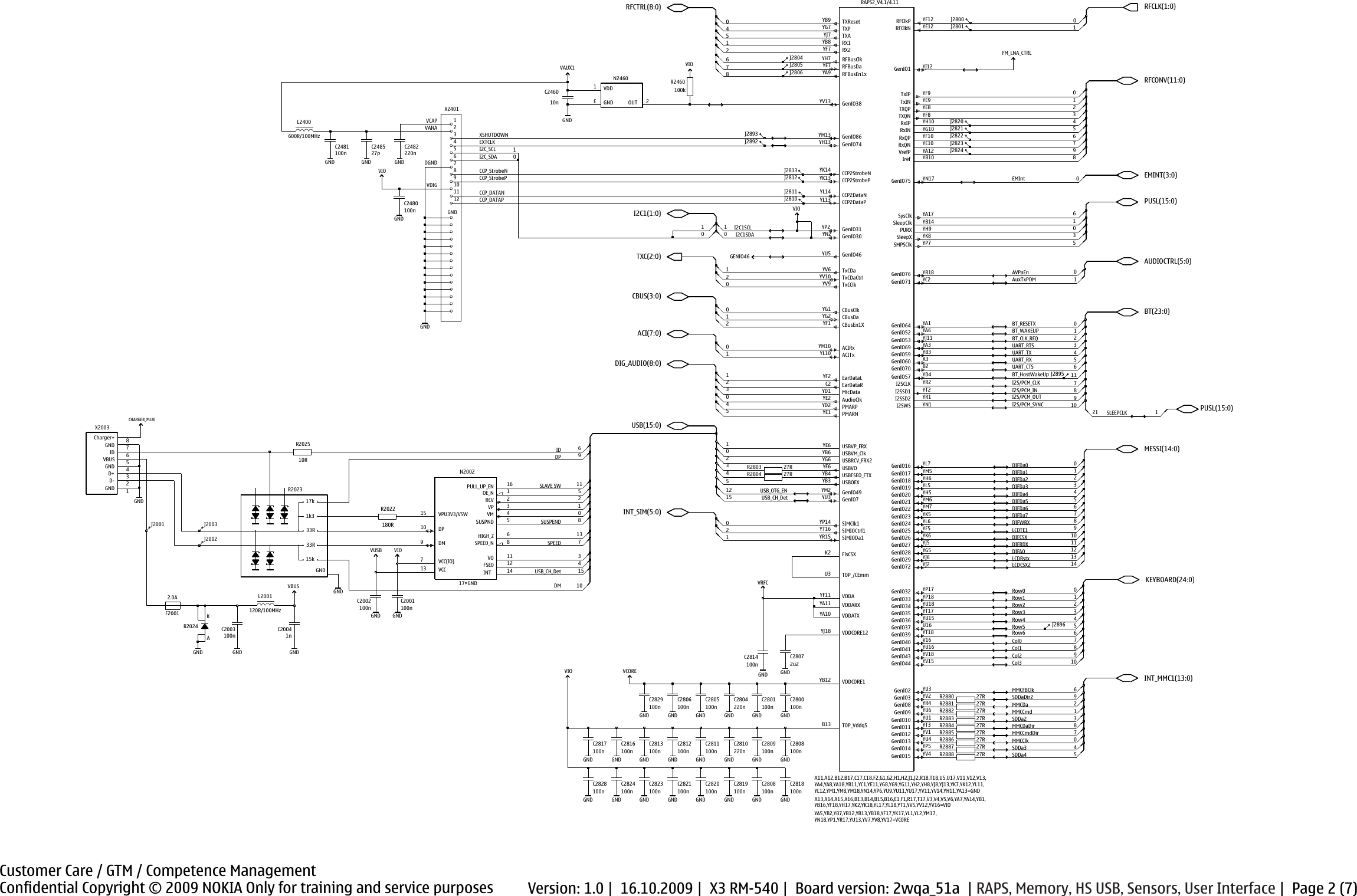 Page 2 of 8 - Nokia X3 RM-540 - Service Schematics. Www.