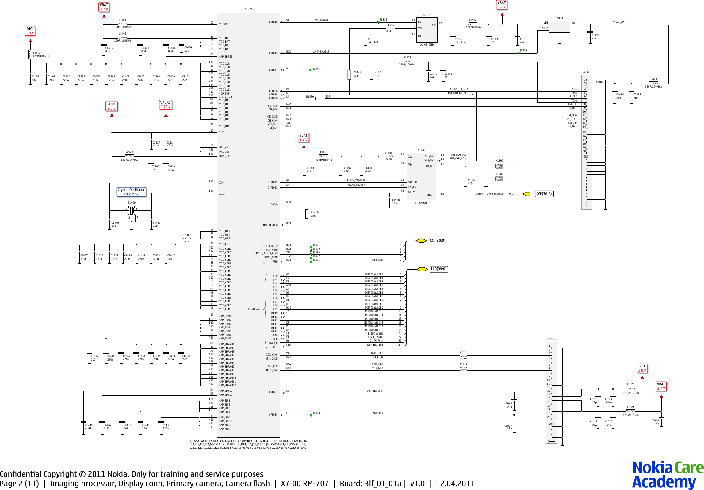 Page 2 of 11 - Nokia_X7-00_Light_Service_Schematics Nokia X7-00 Rm-707 Service Schematics V1