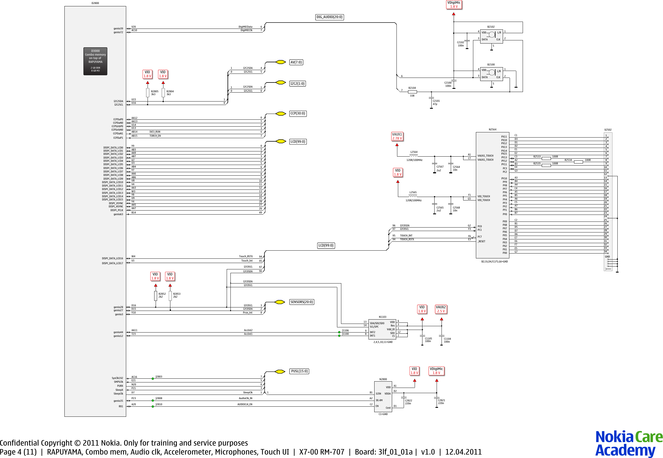 Page 4 of 11 - Nokia_X7-00_Light_Service_Schematics Nokia X7-00 Rm-707 Service Schematics V1