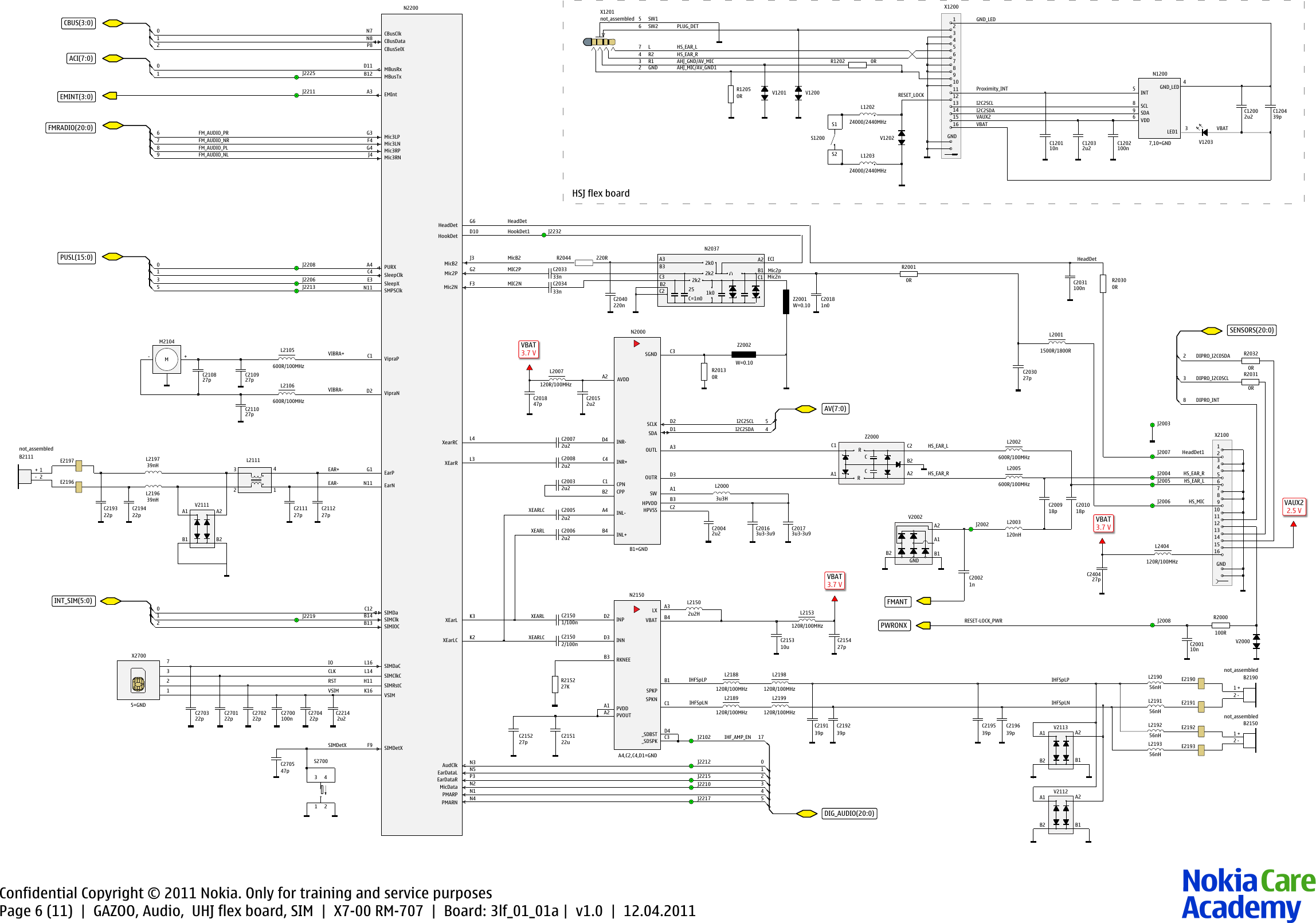 Page 6 of 11 - Nokia_X7-00_Light_Service_Schematics Nokia X7-00 Rm-707 Service Schematics V1