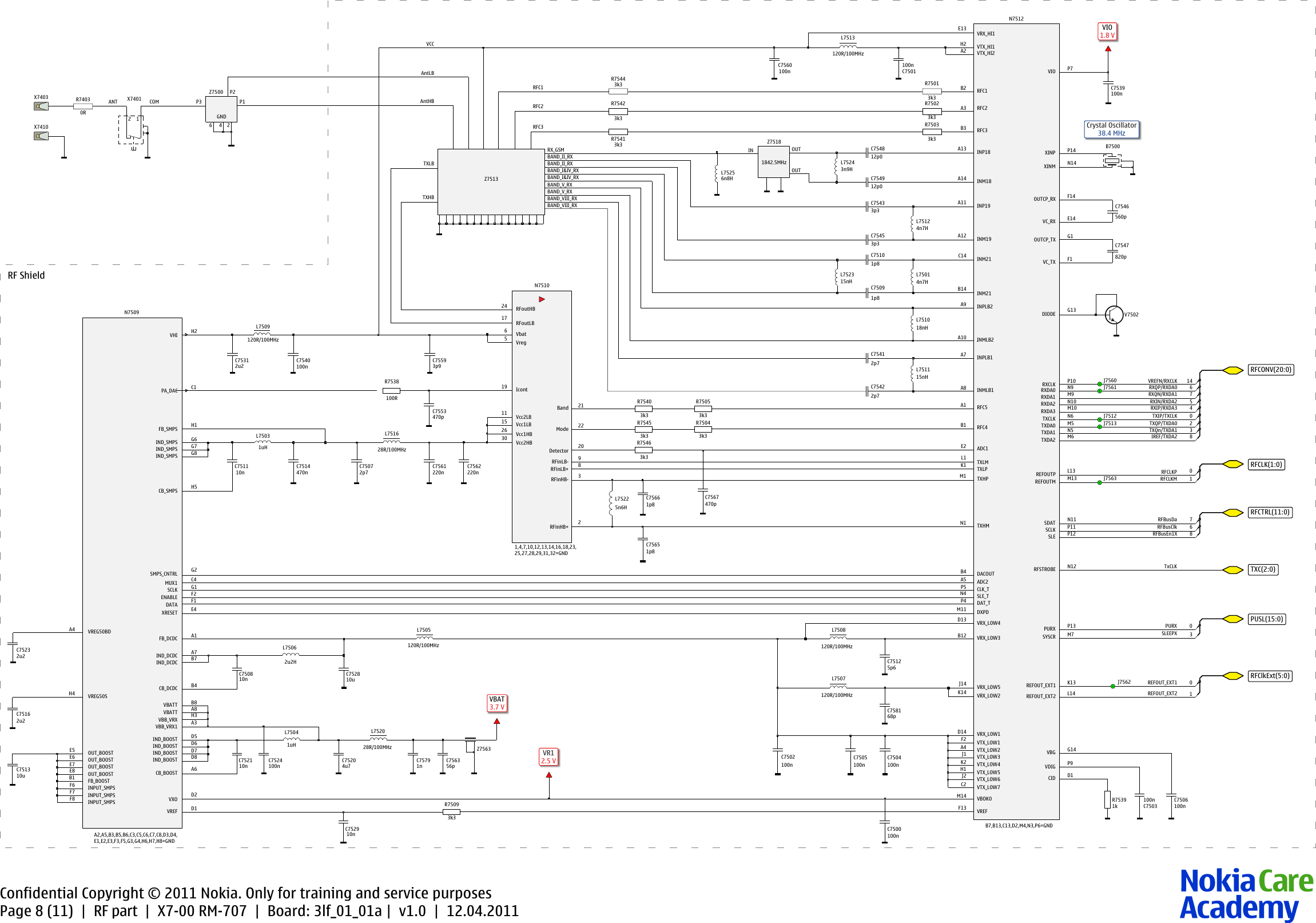 Page 8 of 11 - Nokia_X7-00_Light_Service_Schematics Nokia X7-00 Rm-707 Service Schematics V1