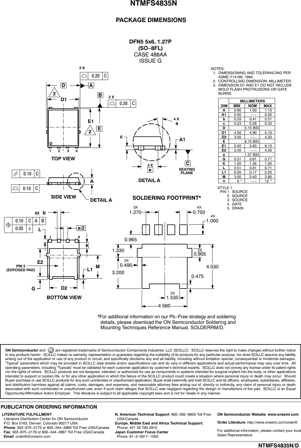 Page 7 of 8 - NTMFS4835N - Datasheet. Www.s-manuals.com. R7 On
