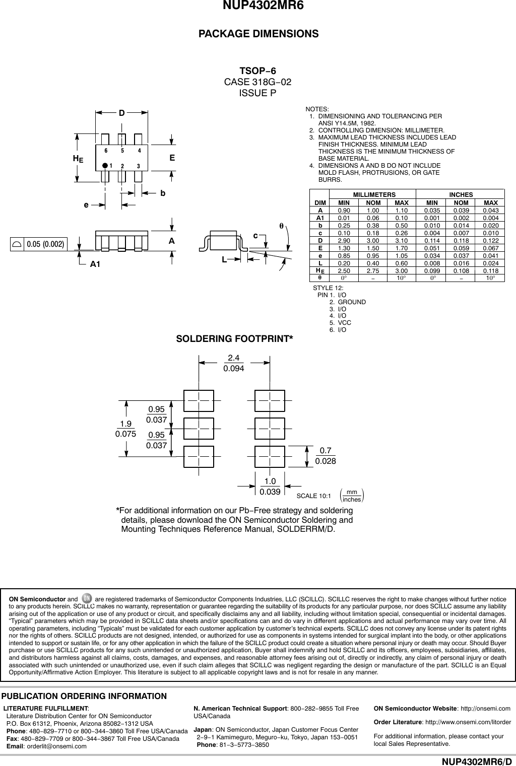 Page 4 of 5 - NUP4302MR6 - Datasheet. Www.s-manuals.com. On