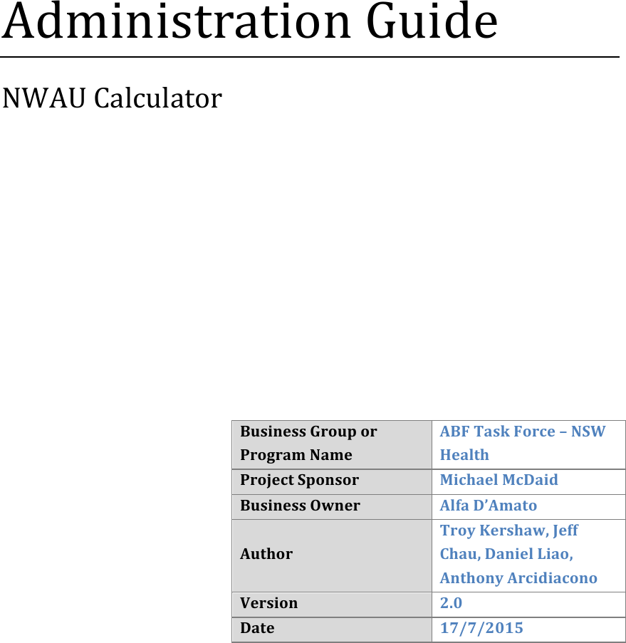 Page 1 of 9 - Nwau-calcualator-administration-guide