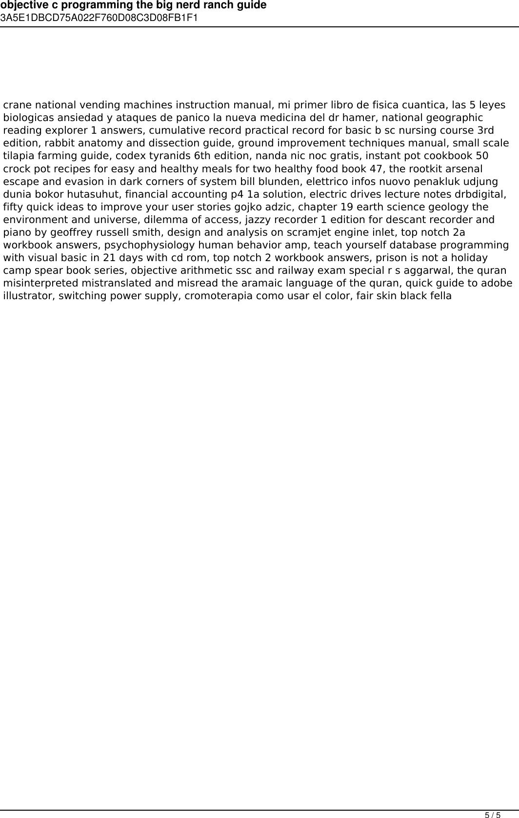 Page 5 of 5 - Objective C Programming The Big Nerd Ranch Guide Epub