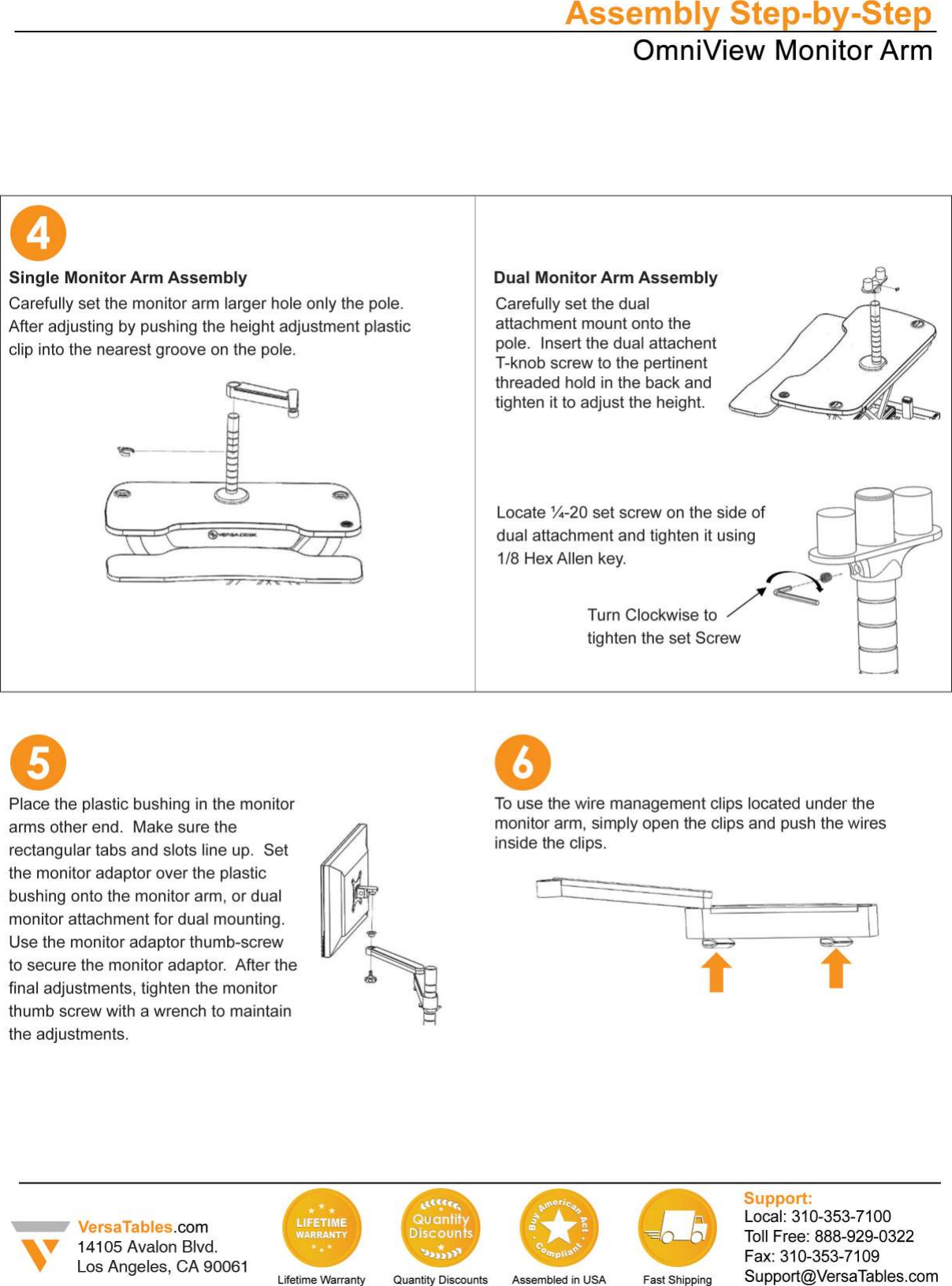 Page 4 of 5 - Omniview-monitorarm-instructions