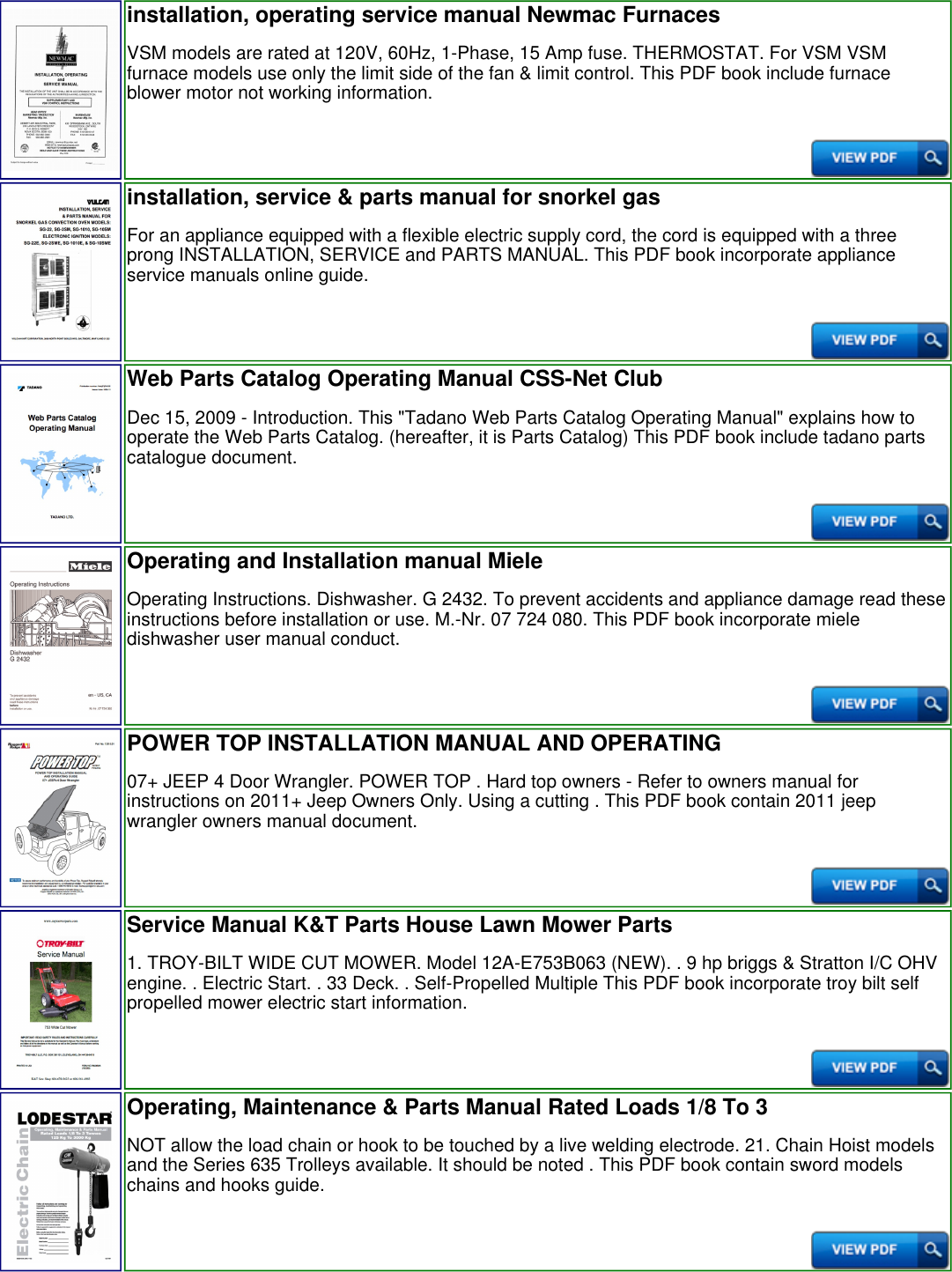 Page 2 of 3 - Operating Installation Service Parts Manual For 7241 - Productmanualguide.com  !! Operating-installation-service-parts-manual-for-7241