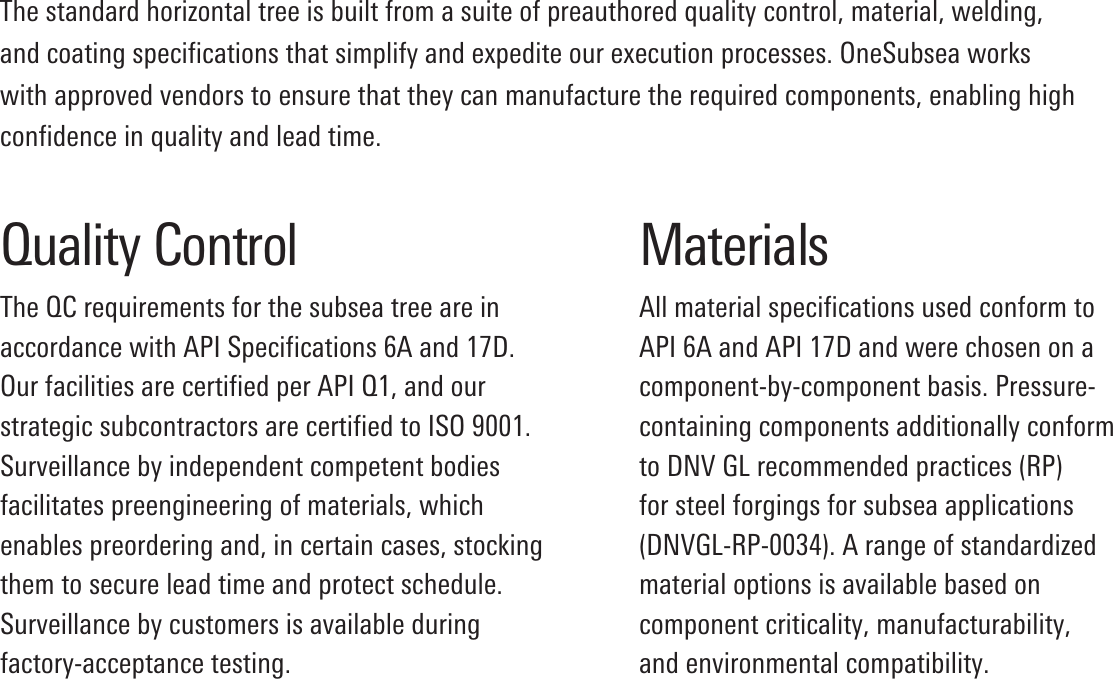 Page 4 of 9 - Standard Horizontal Subsea Trees Brochure Oss-standard-horizontal-subsea-trees-brochure