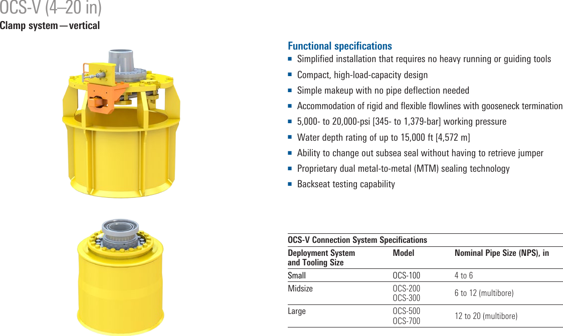 Page 6 of 12 - Standard Subsea Connection Systems Oss-subsea-connectors-brochure