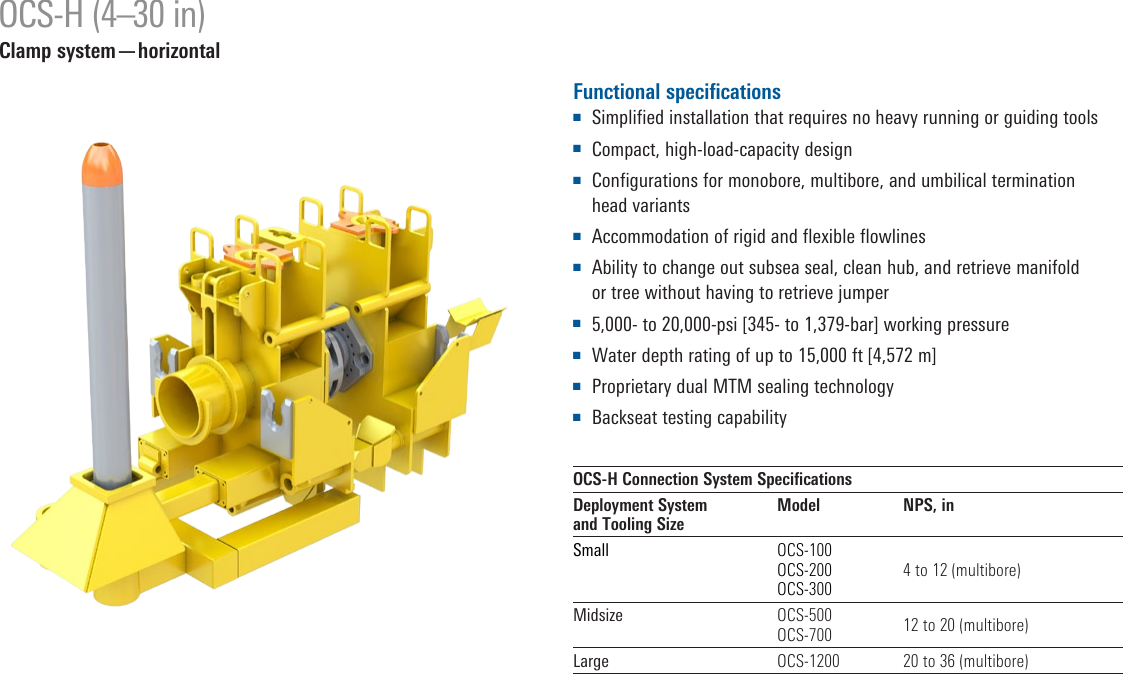 Page 7 of 12 - Standard Subsea Connection Systems Oss-subsea-connectors-brochure