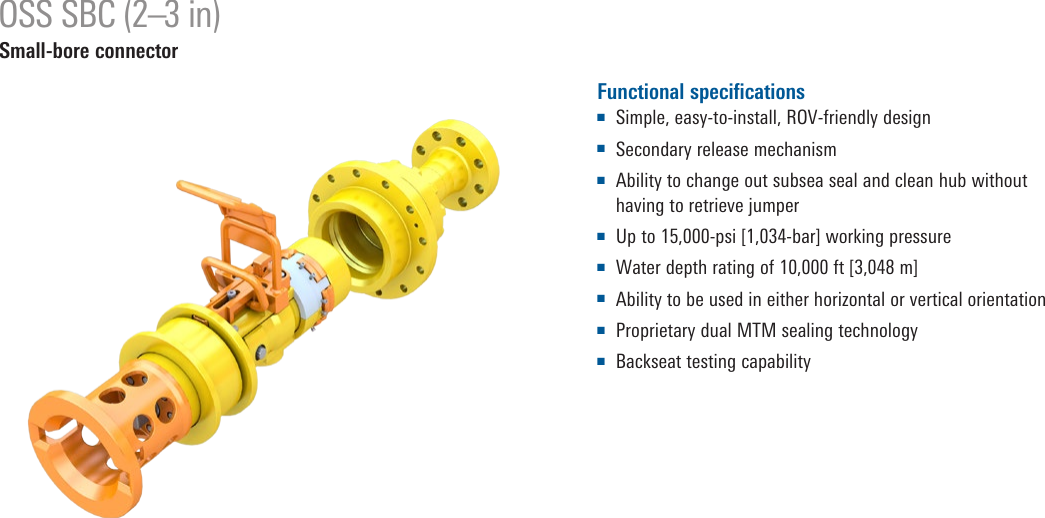 Page 9 of 12 - Standard Subsea Connection Systems Oss-subsea-connectors-brochure