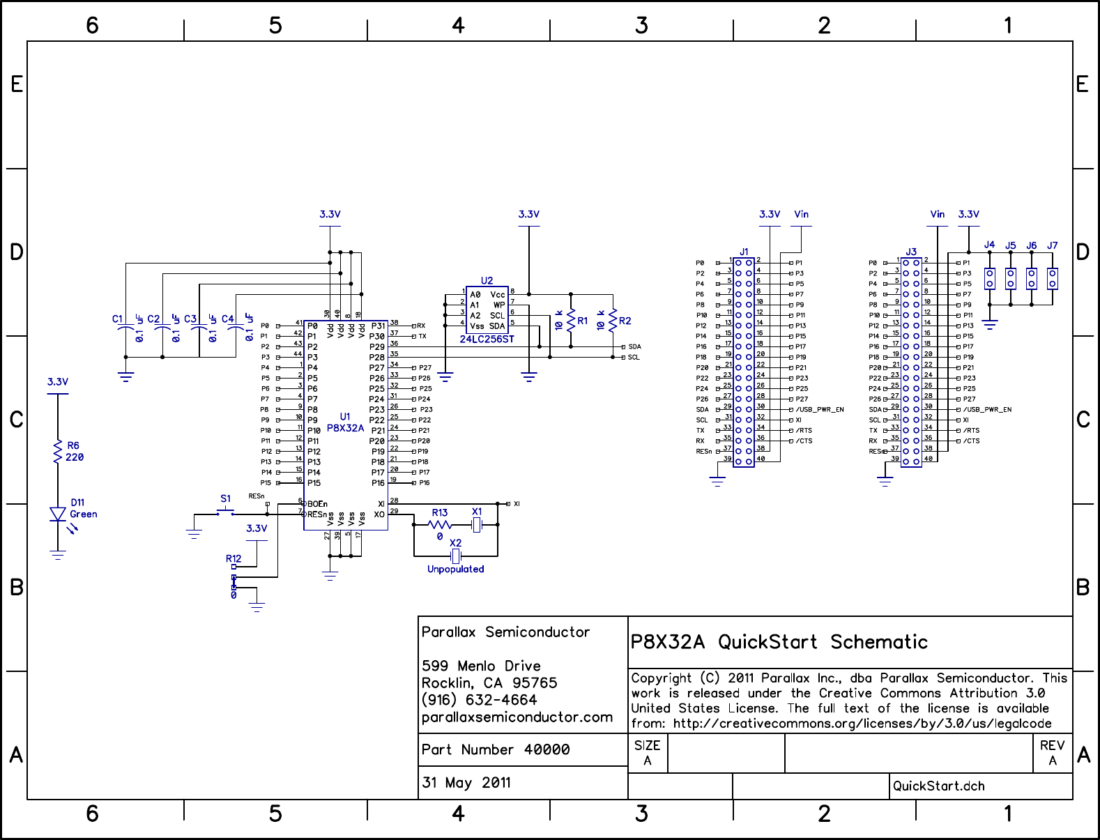 P8X32A QuickStart Schematic P8x32aquickstartschematicreva 2