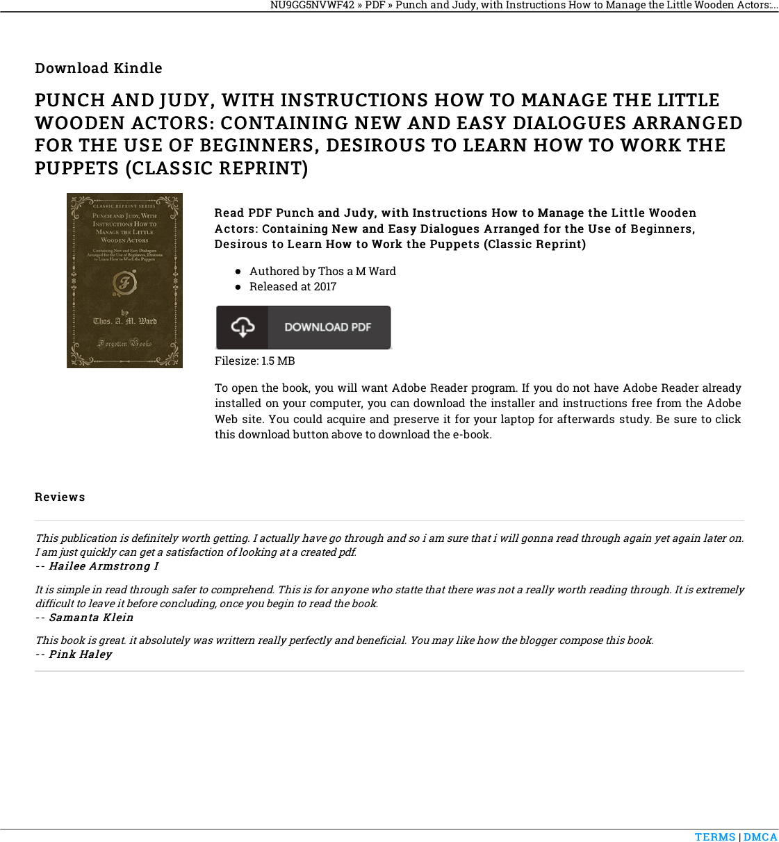 Read EBook » Punch And Judy, With Instructions How To Manage The Little