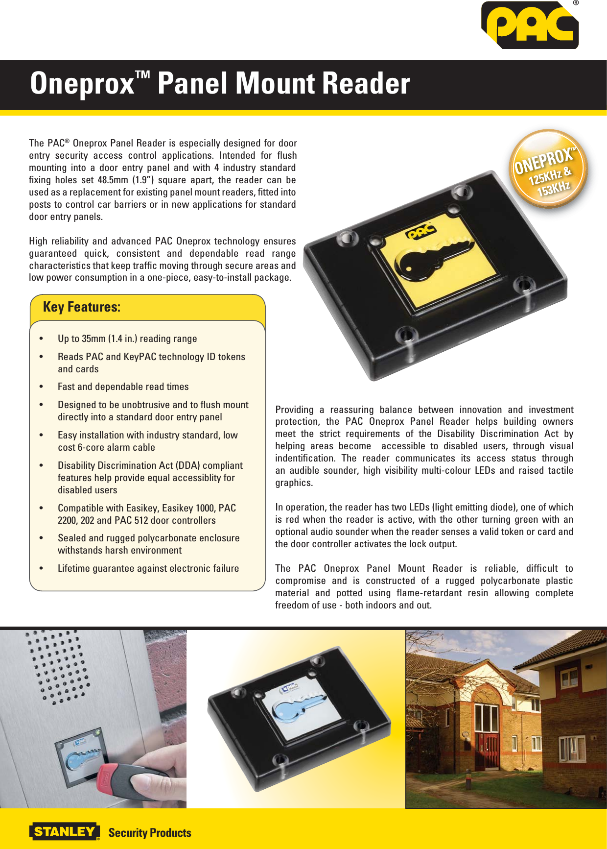 Pac Panel Reader Datasheet Pdf11 985 Pdf11 985