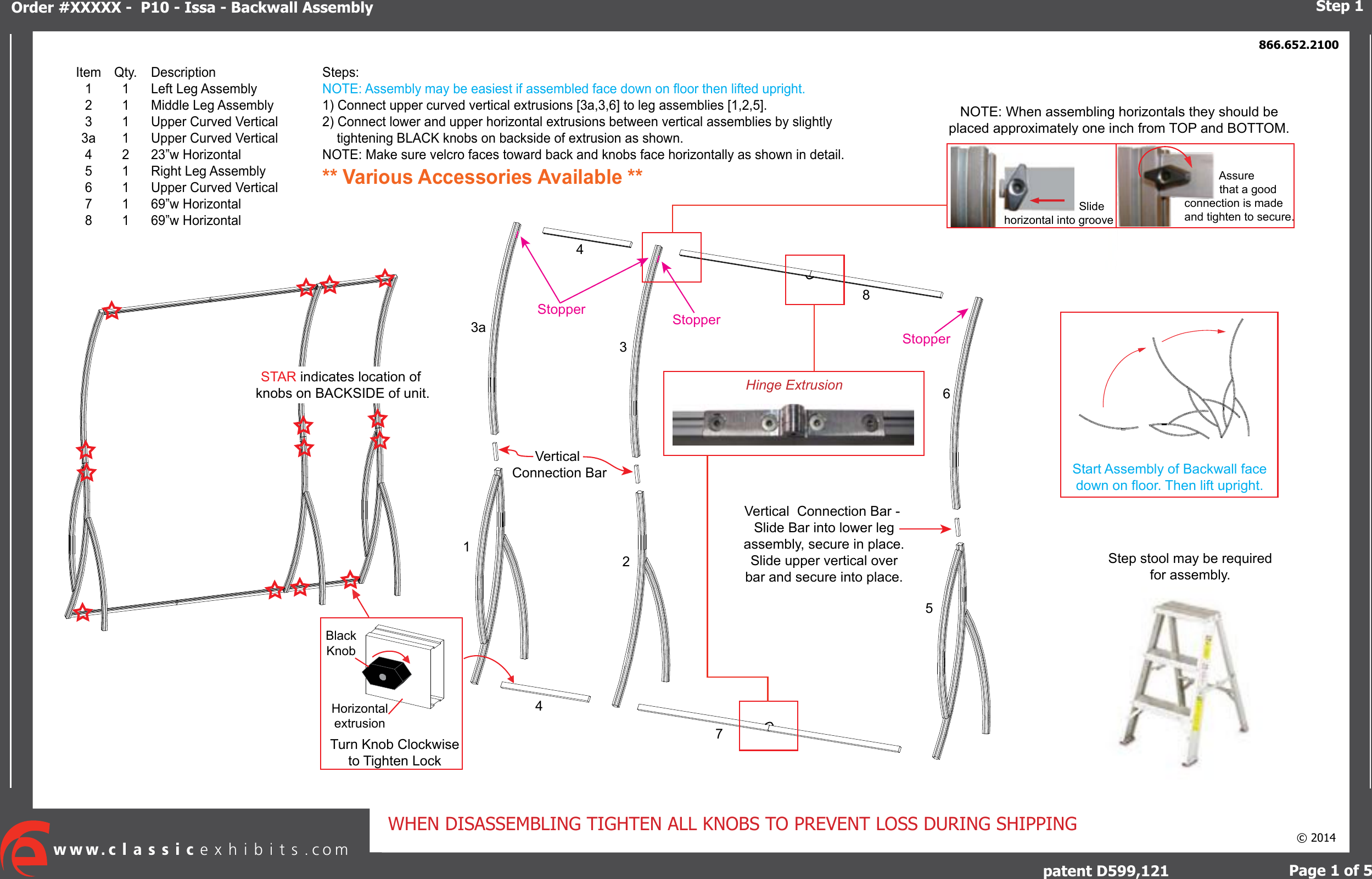 Page 2 of 9 - Perfect-10-issa-hybrid-exhibit-kit-vk-1508-setup-instructions