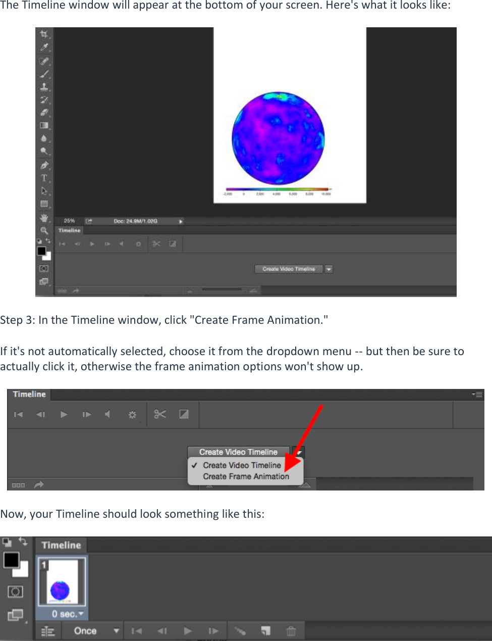 Page 3 of 7 - Photoshop Animation Instructions