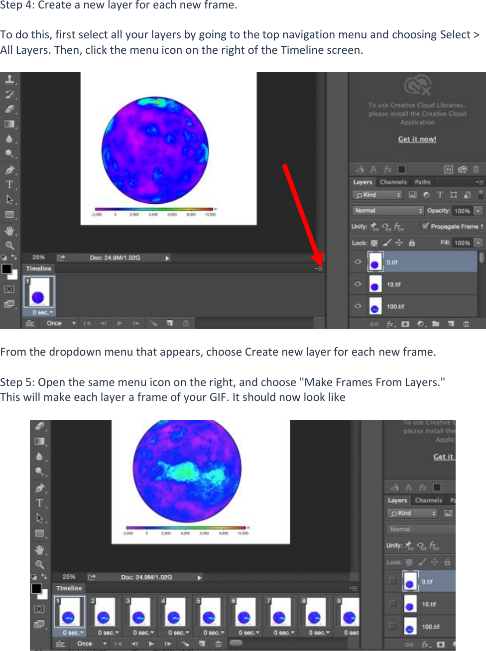 Page 4 of 7 - Photoshop Animation Instructions
