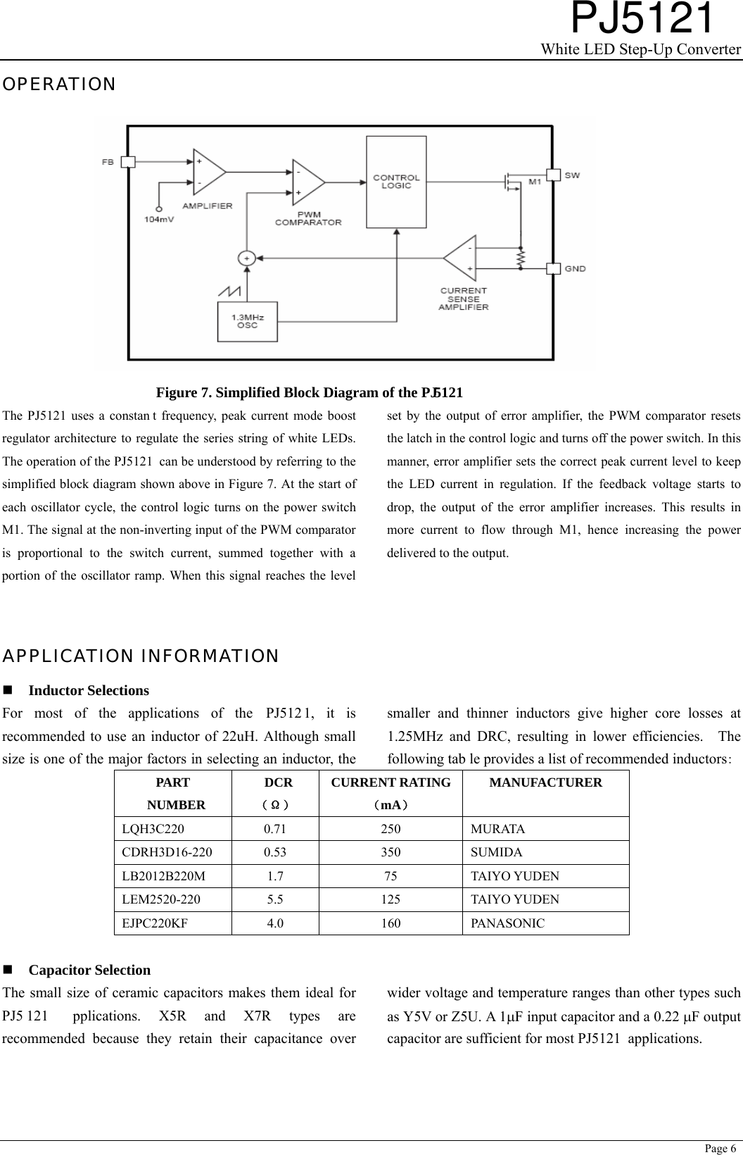 Page 6 of 8 - PJ5121 - Datasheet. Www.s-manuals.com. Noname