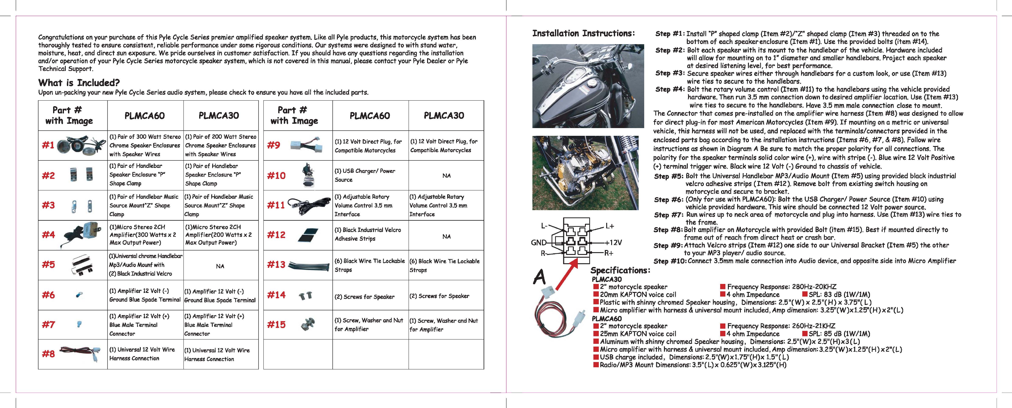 Pyle Car Speakers User Manual Audio 