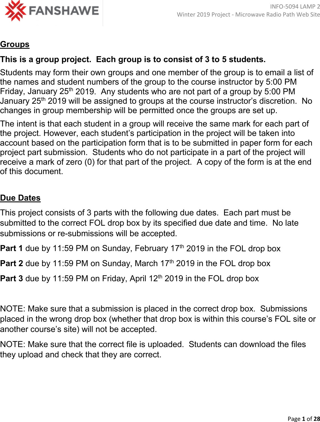 Project Instructions