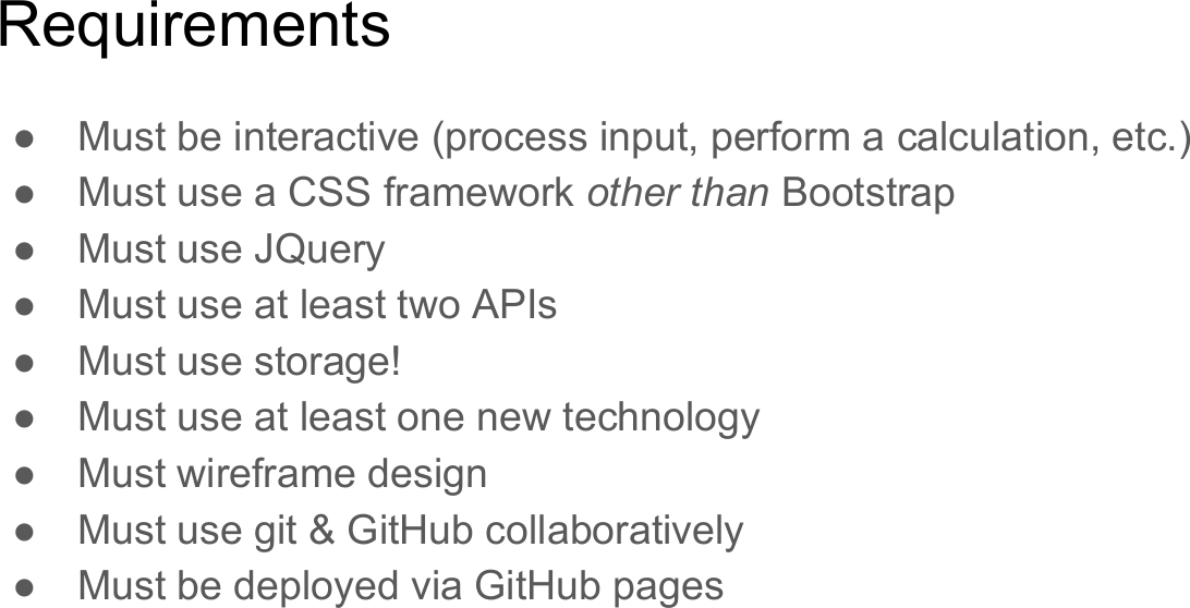 Page 5 of 12 - Project Instructions