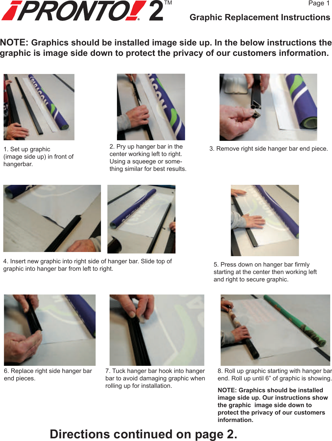 Page 2 of 5 - Pronto-2-banner-stand-setup-instructions