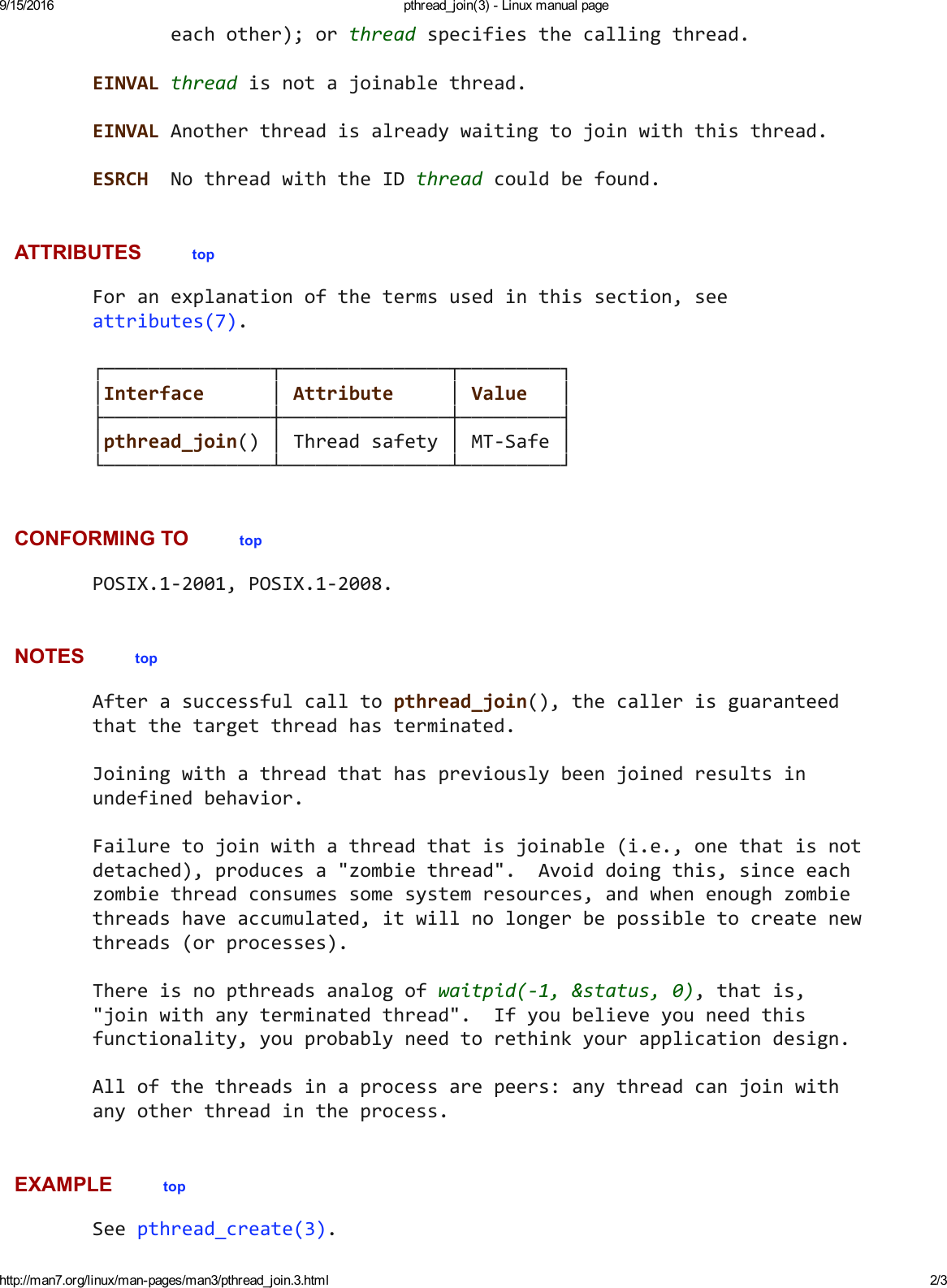 Page 2 of 3 - Pthread Join- Linux Manual Page