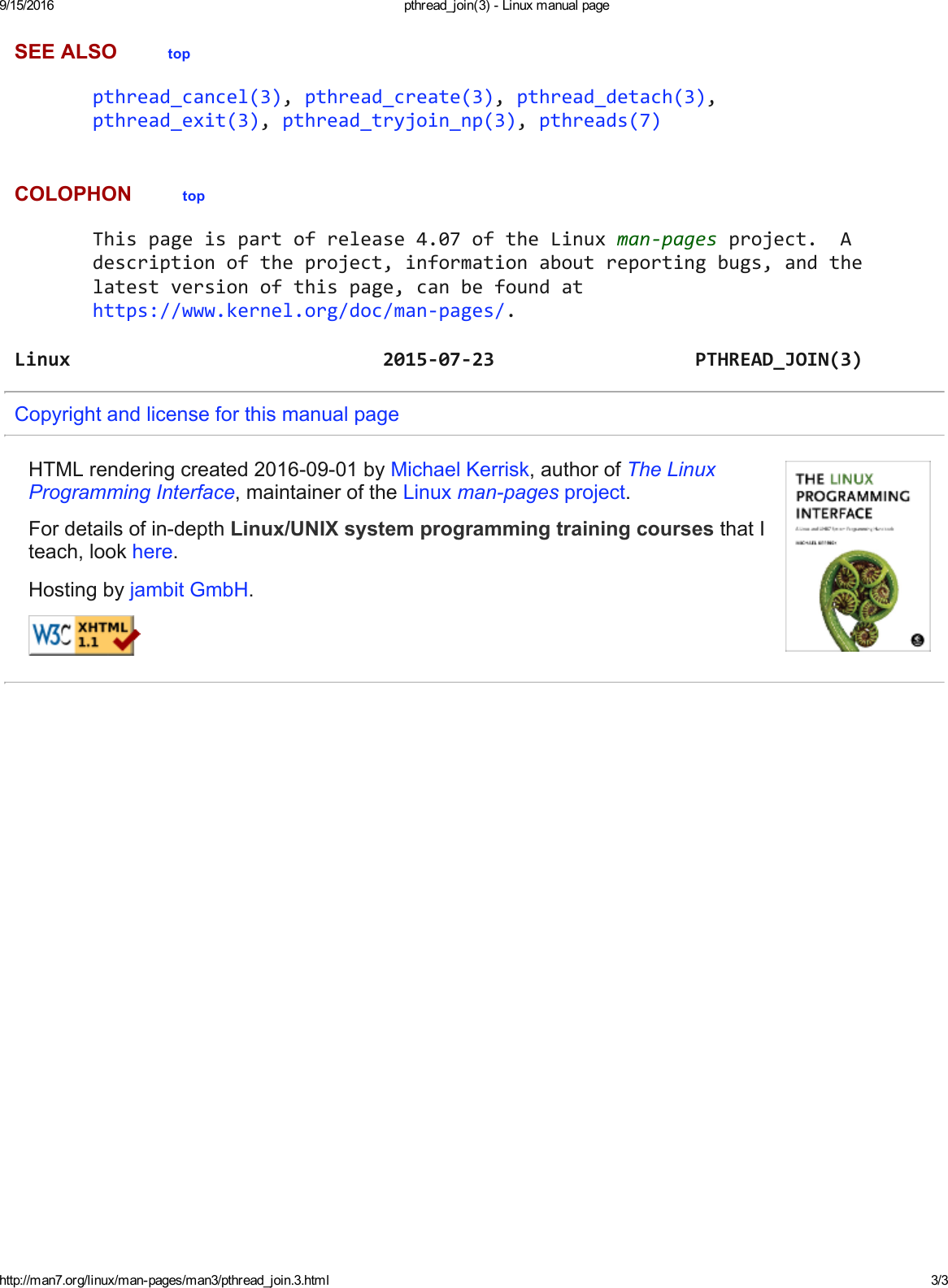 Page 3 of 3 - Pthread Join- Linux Manual Page