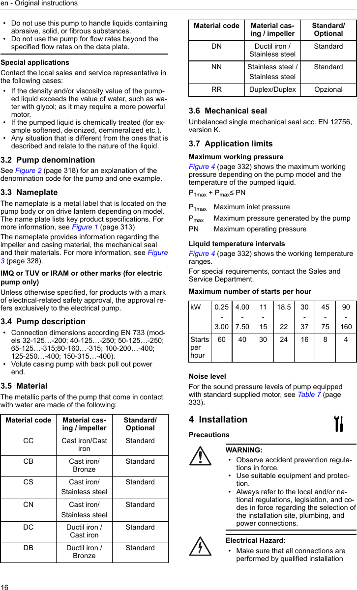 Page 5 of 12 - Pump NCSE Manual